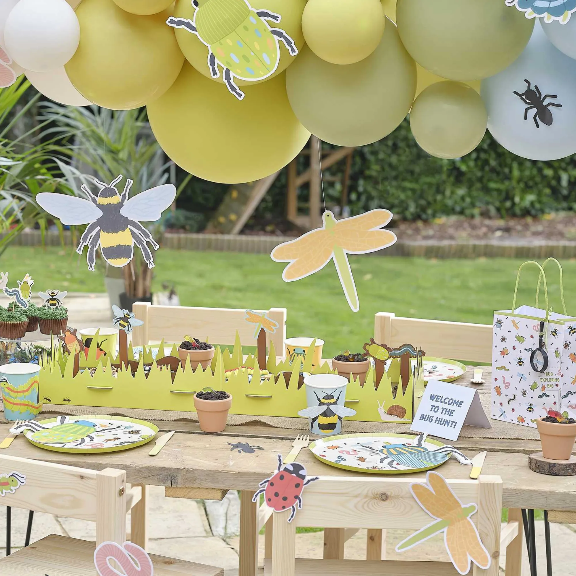 Cake Topper|Birthday*Whistlefish Bug Party Cupcake Toppers