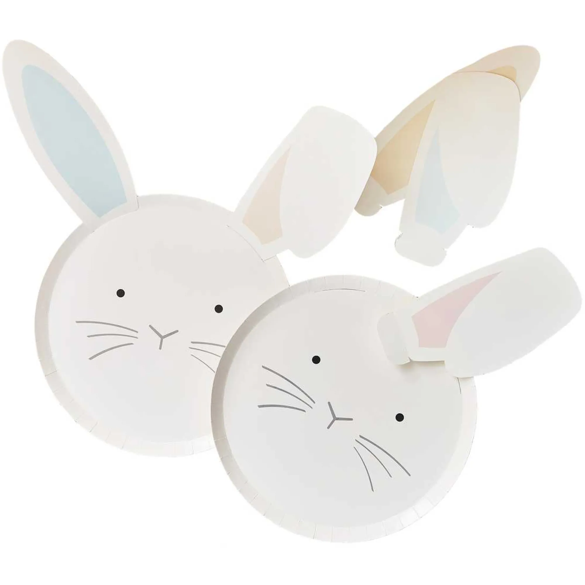 Paper Plates|Easter*Whistlefish Bunny Plates & Interchangeable Ears