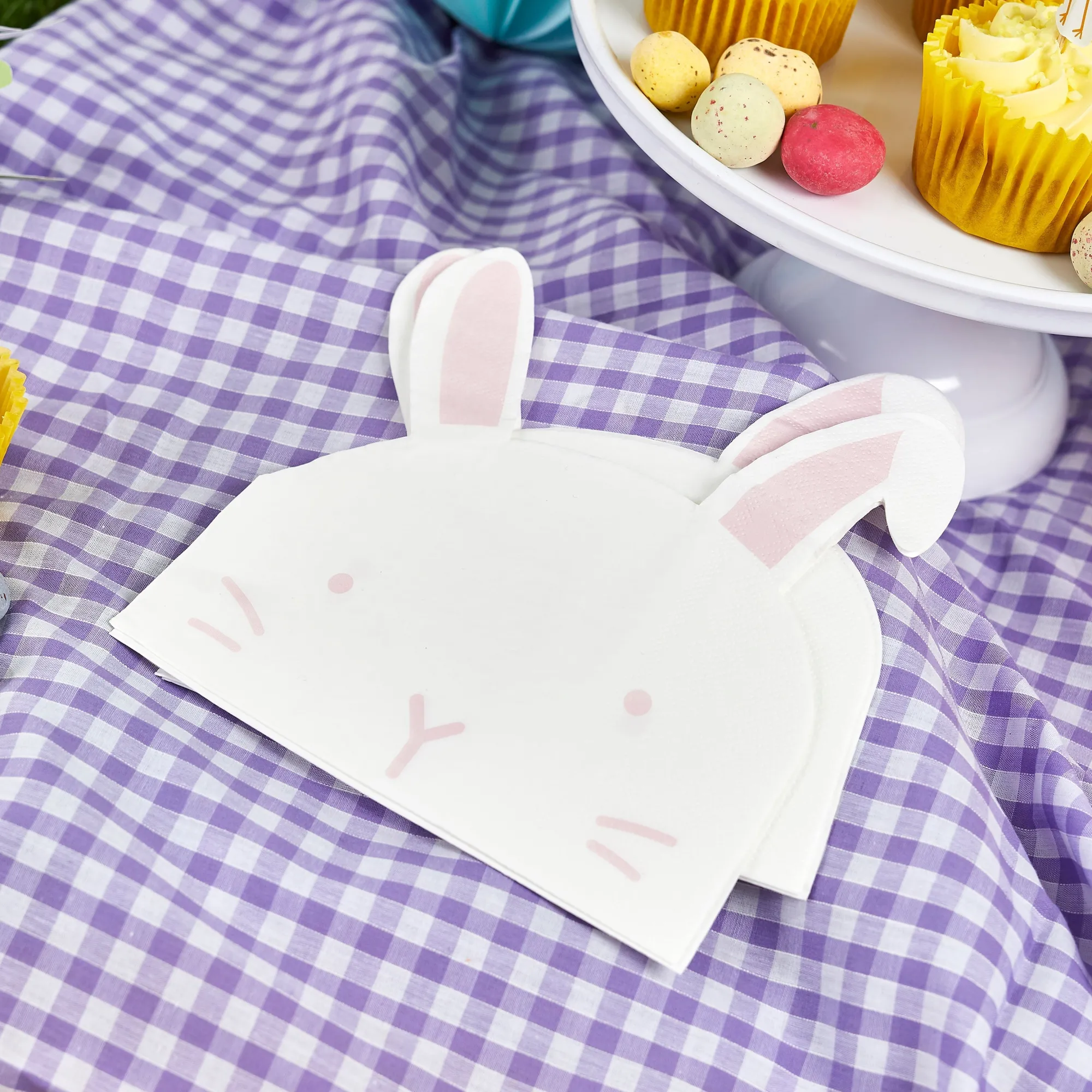 Napkins|Easter*Whistlefish Bunny Shaped Paper Napkin 16pcs