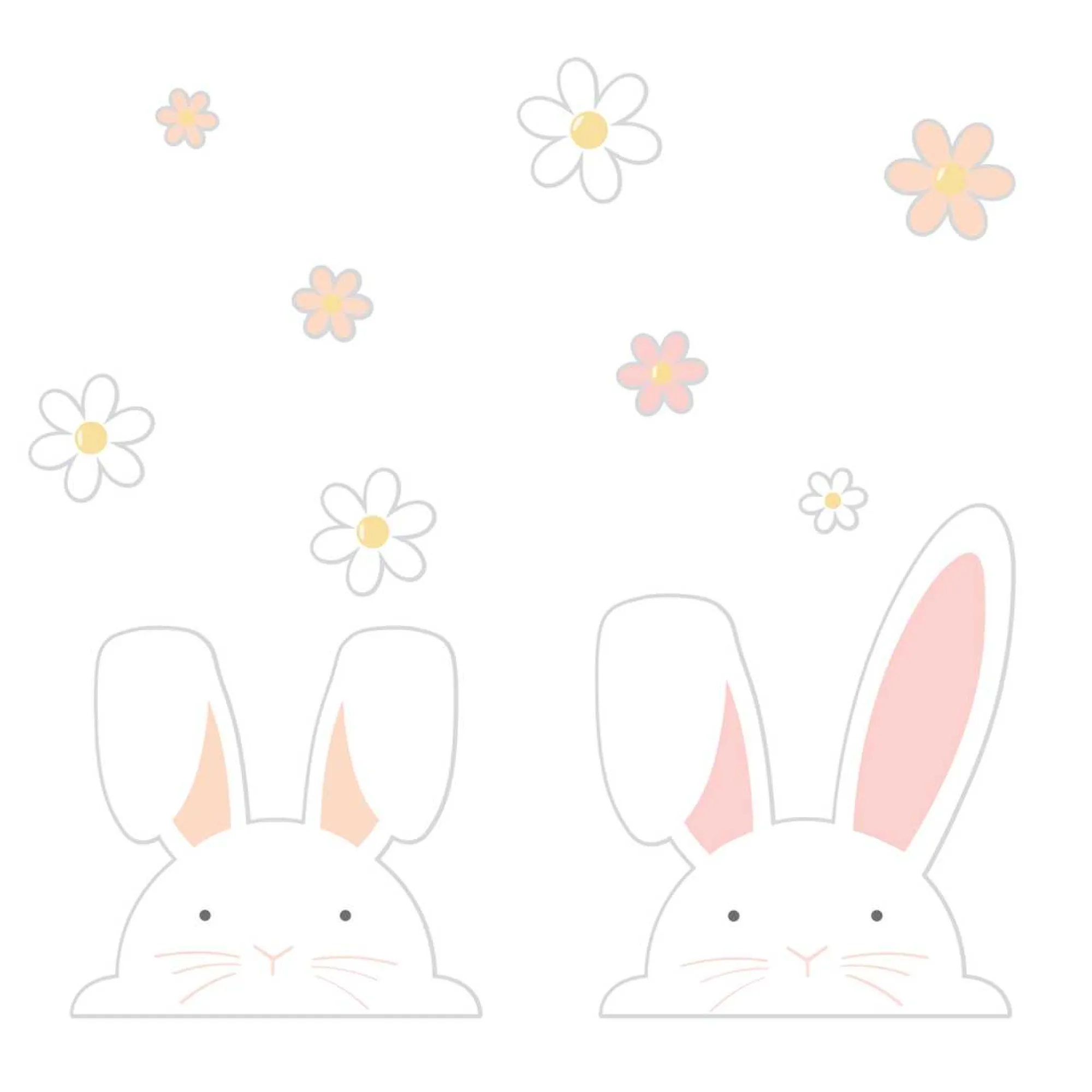 Floral|Easter*Whistlefish Bunny Window Stickers