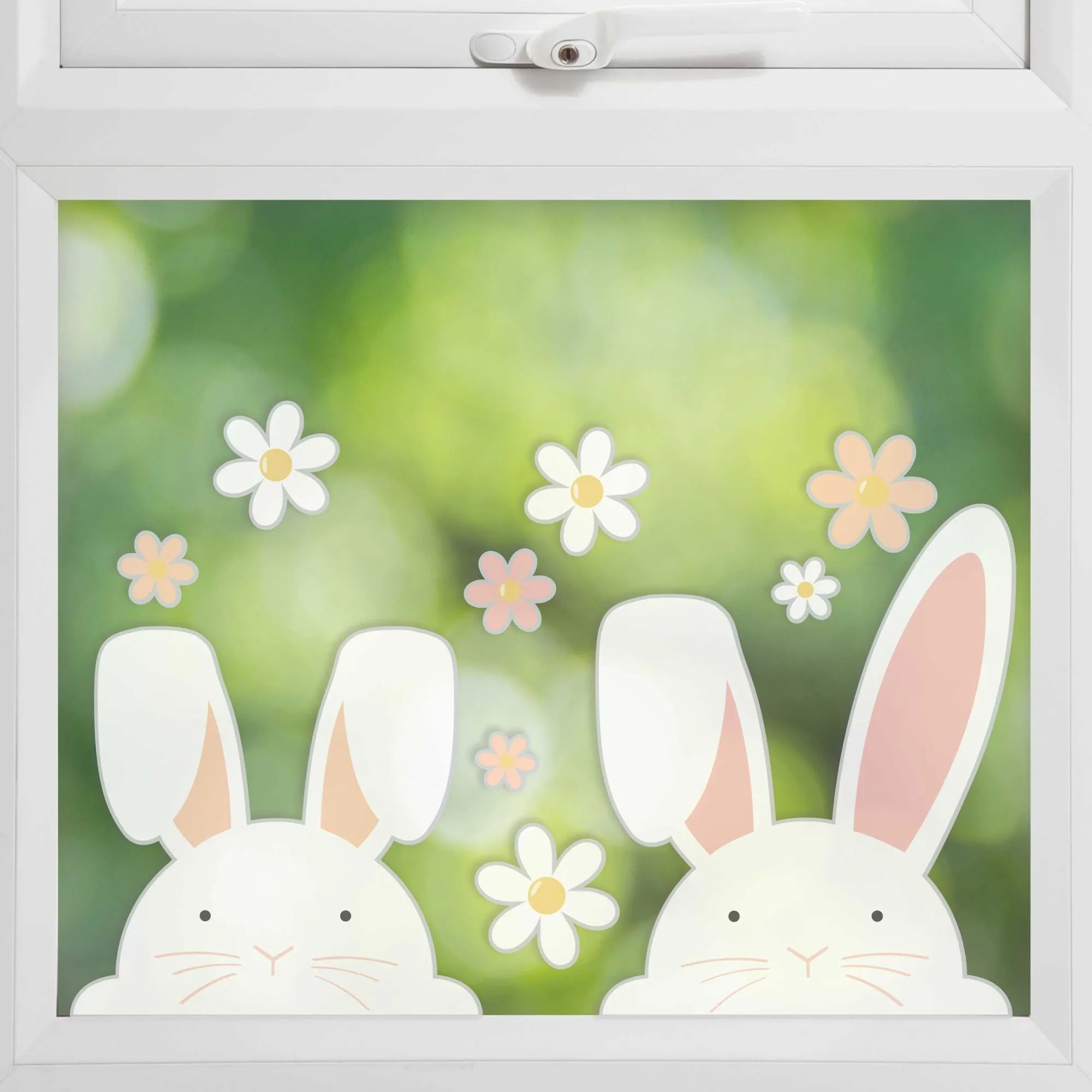 Floral|Easter*Whistlefish Bunny Window Stickers