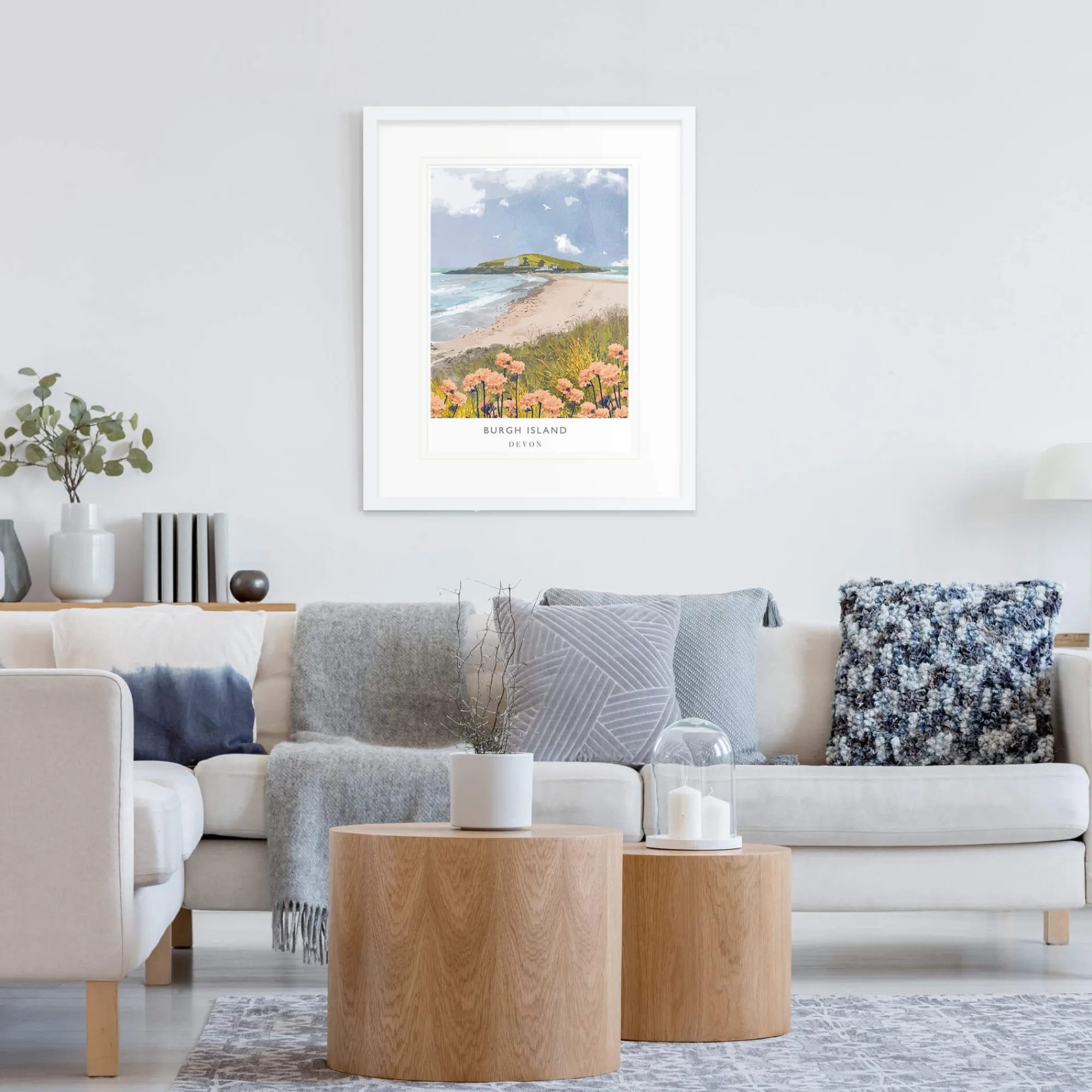Travel|Framed Prints*Whistlefish Burgh Island Large Framed Print
