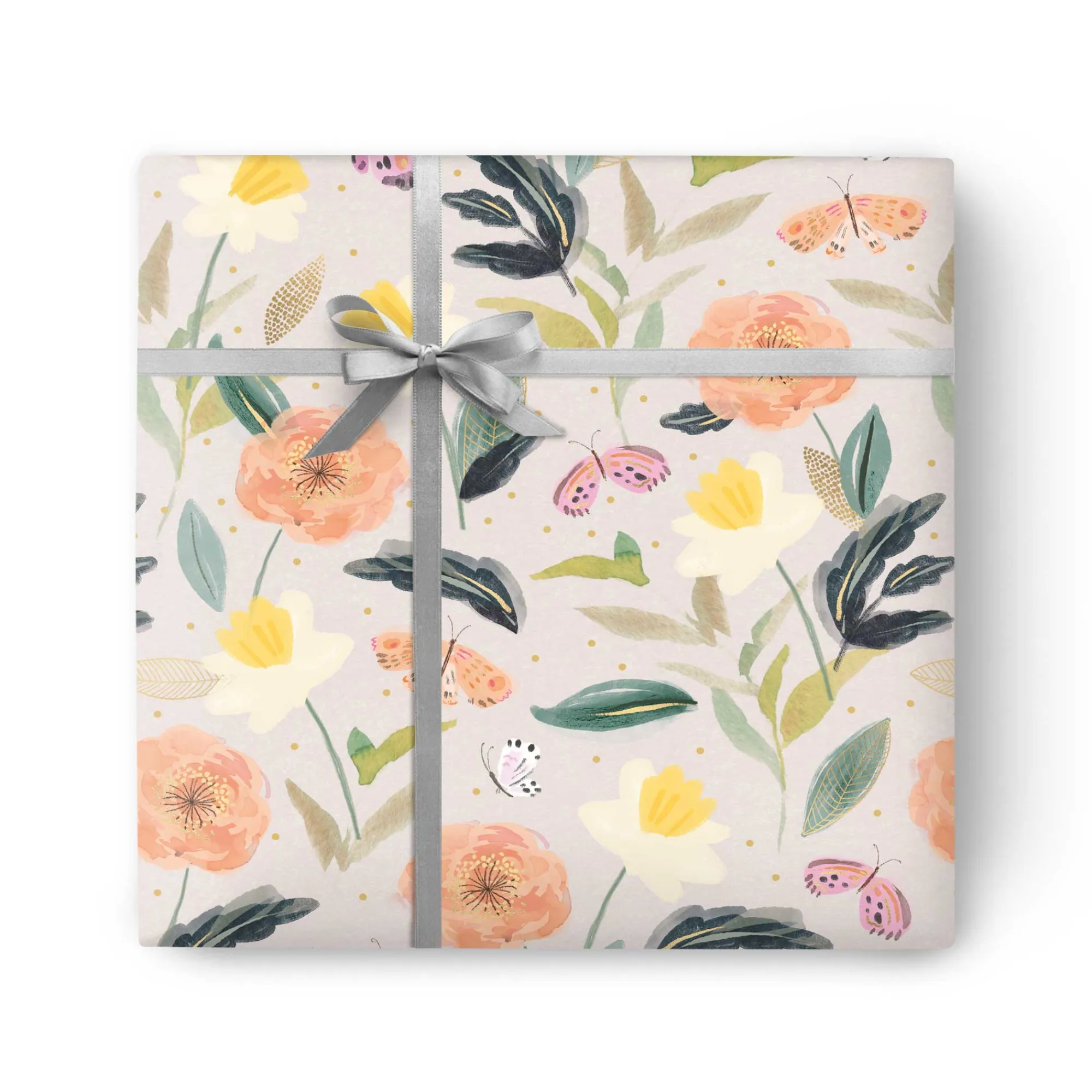 Gift Wrap|Birthday*Whistlefish Butterfly Floral Wrapping Paper