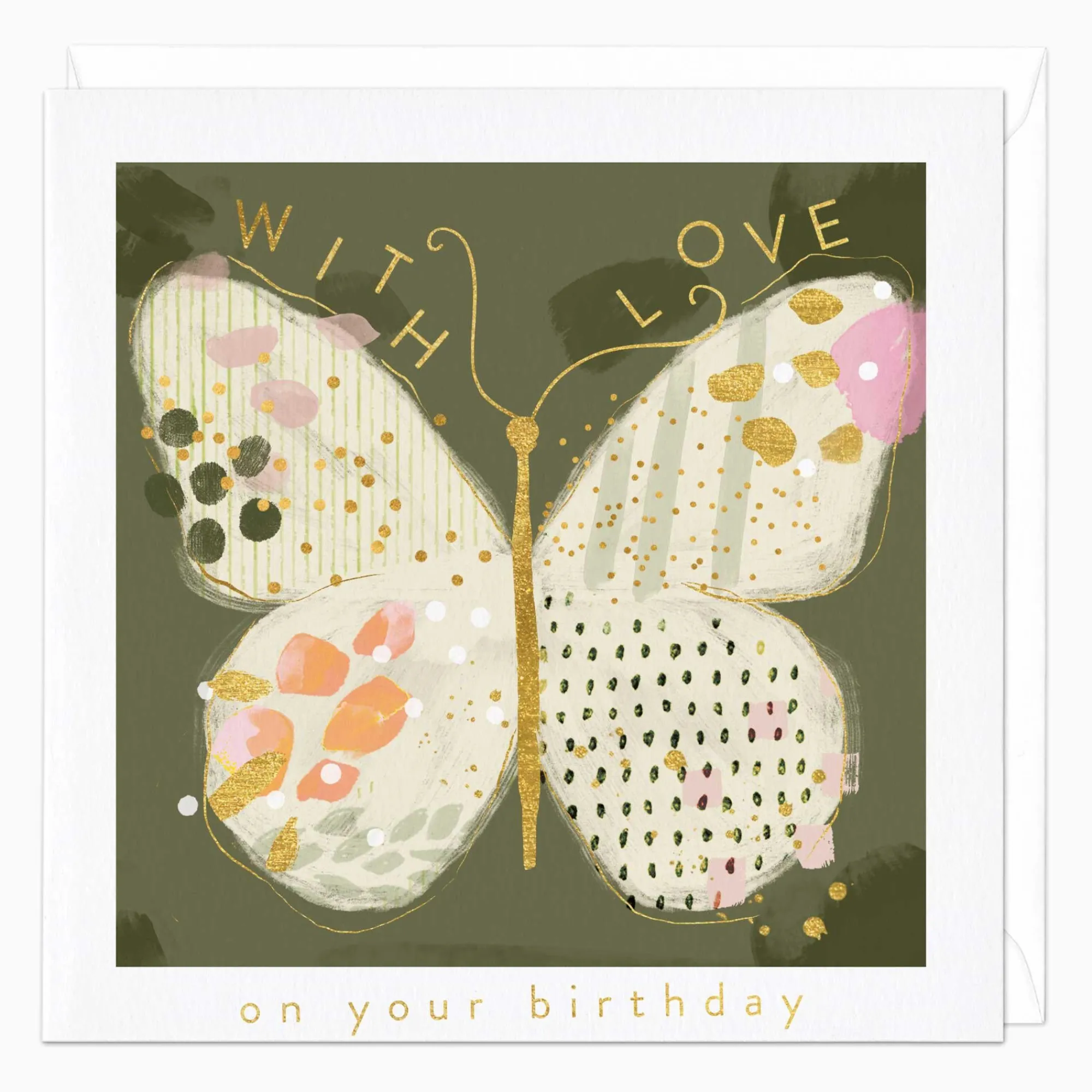 Birthday*Whistlefish Butterfly With Love Birthday Card