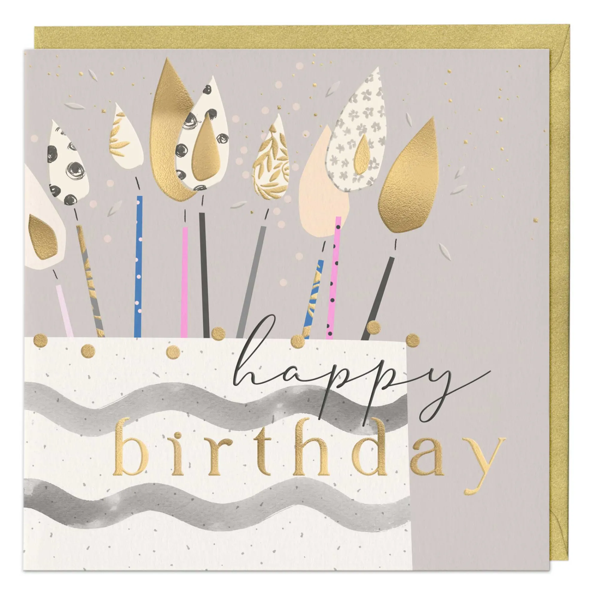 Birthday|Birthday*Whistlefish Cake & Candles Luxury Birthday Card