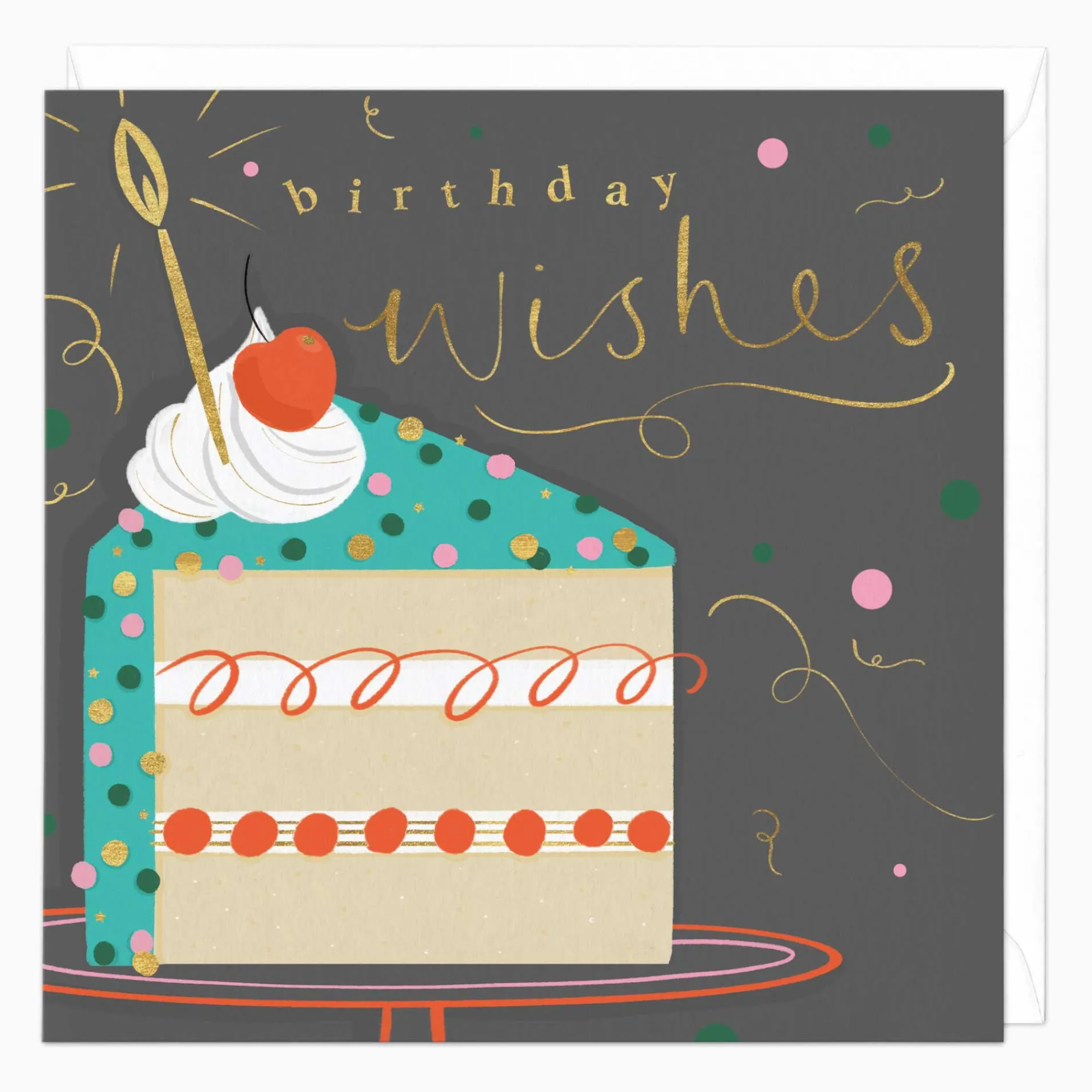 Birthday|For Children*Whistlefish Cake & Wishes Birthday Card