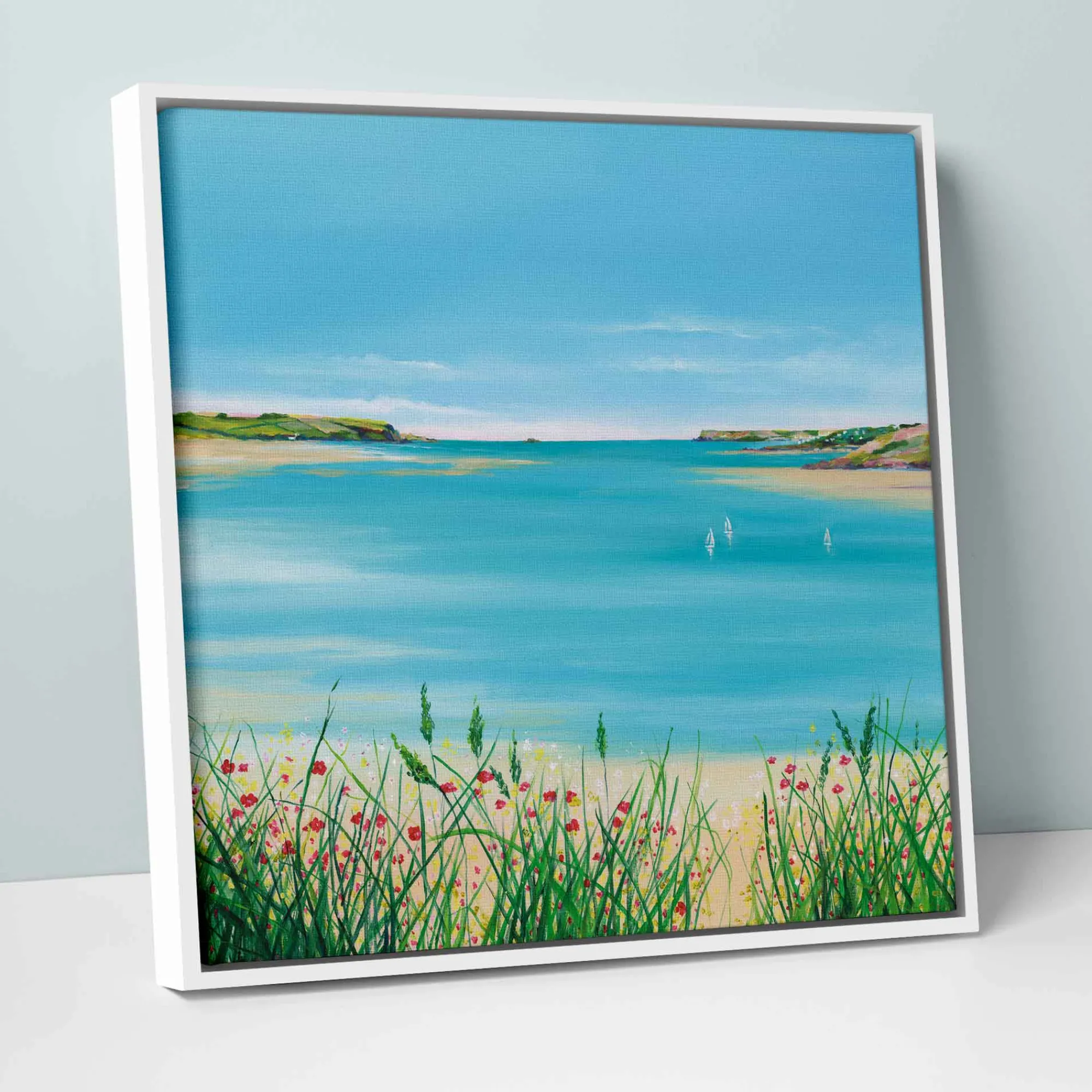 Coastal Scenes|Framed Canvas*Whistlefish Camel Estuary Framed Canvas