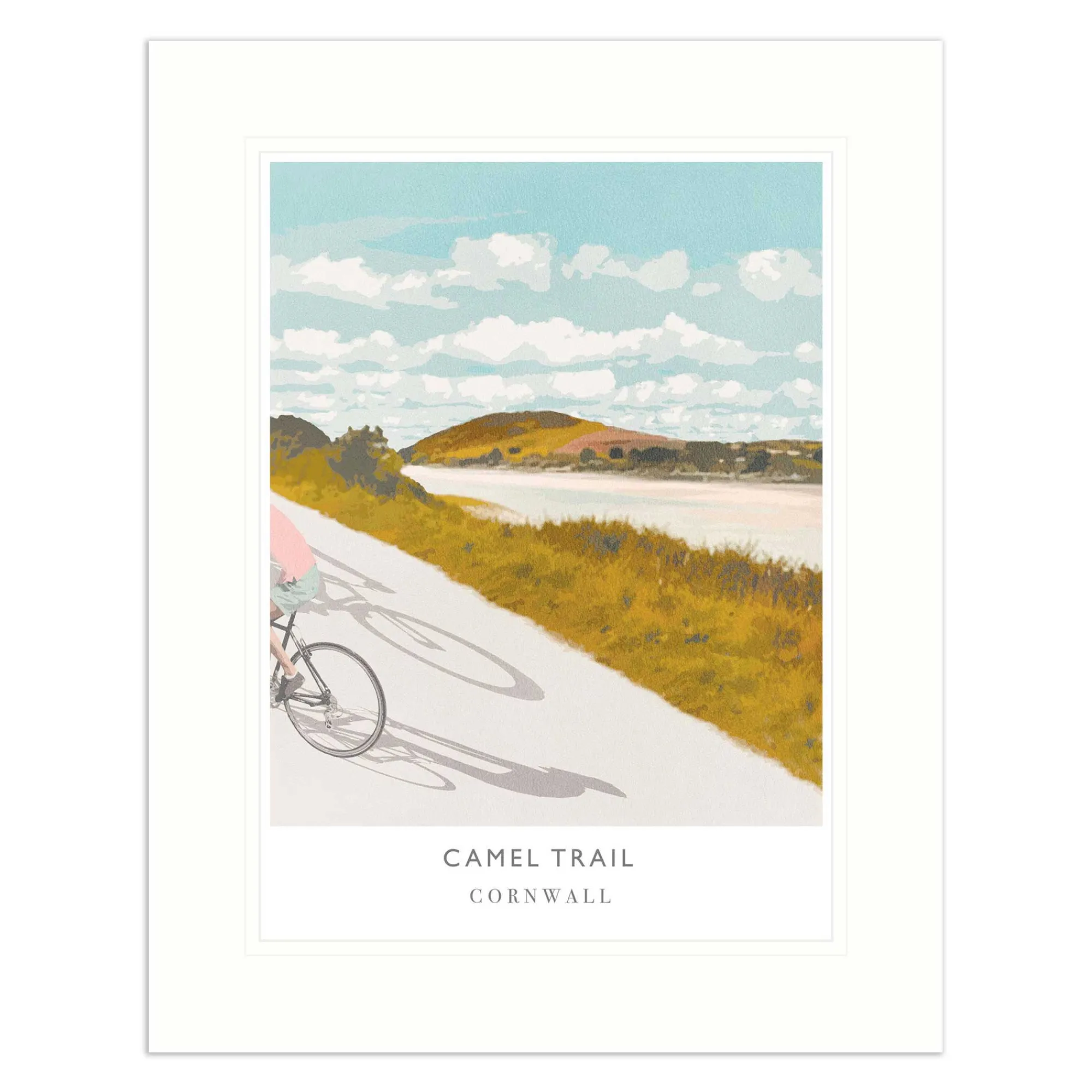 Cornwall|Mounted Prints*Whistlefish Camel Trail Mounted Print