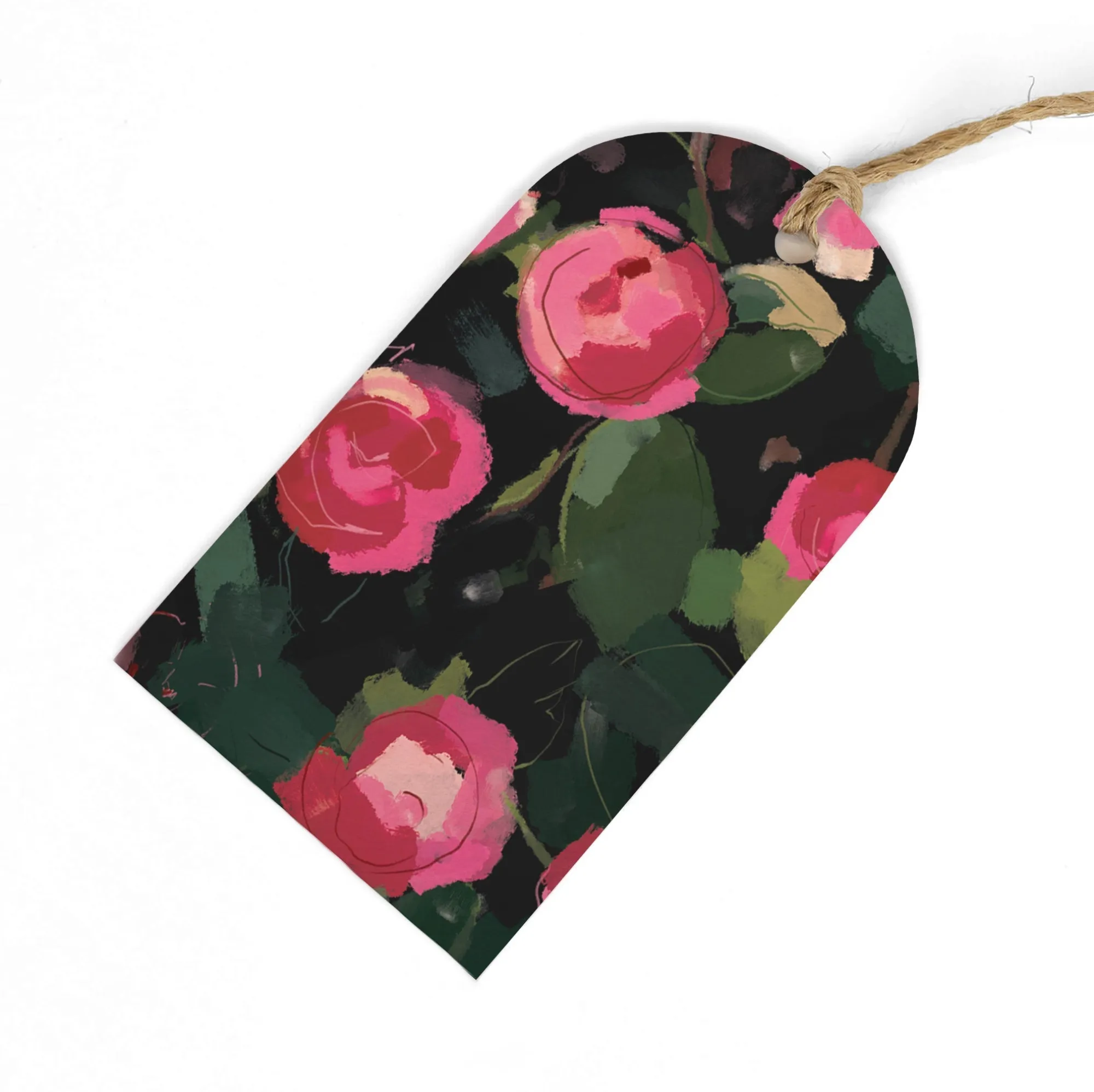 Gift Tags|Gift Tags*Whistlefish Camellia Dark Gift Tags (Pack of 6)