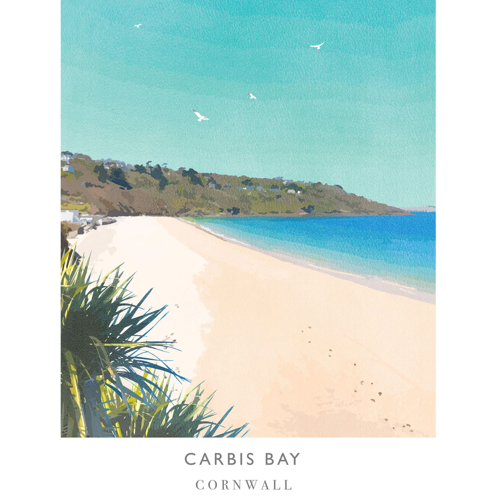 Unframed Prints*Whistlefish Carbis Bay Art Print