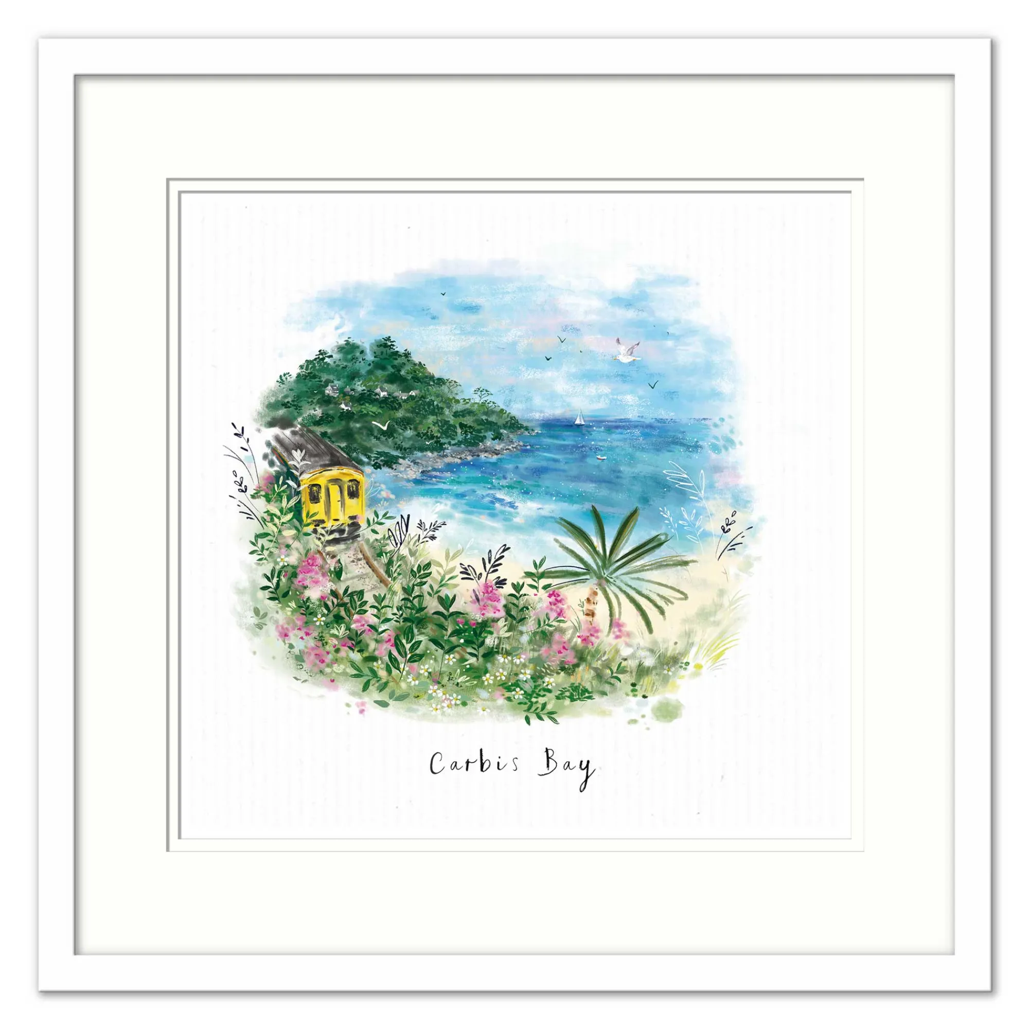 St Ives|Cornwall*Whistlefish Carbis Bay Dream View Small Framed Print