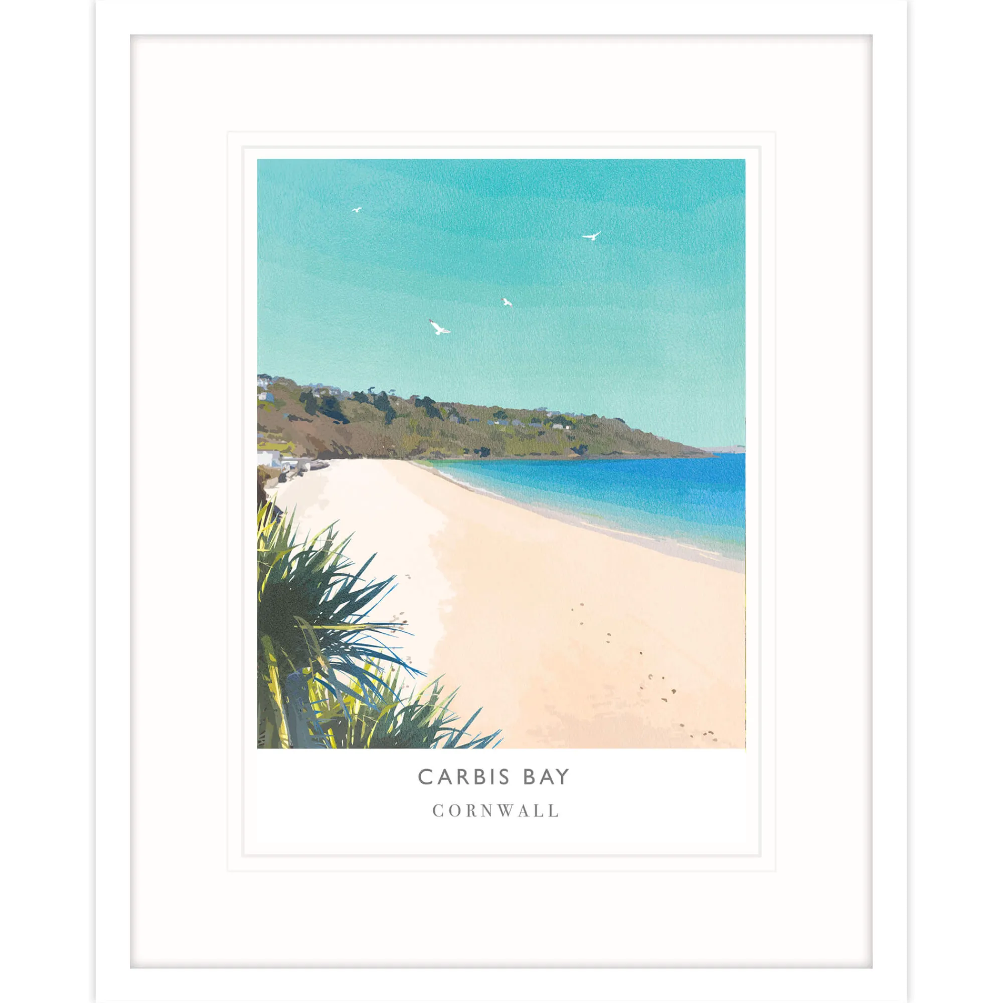St Ives|Cornwall*Whistlefish Carbis Bay Framed Print