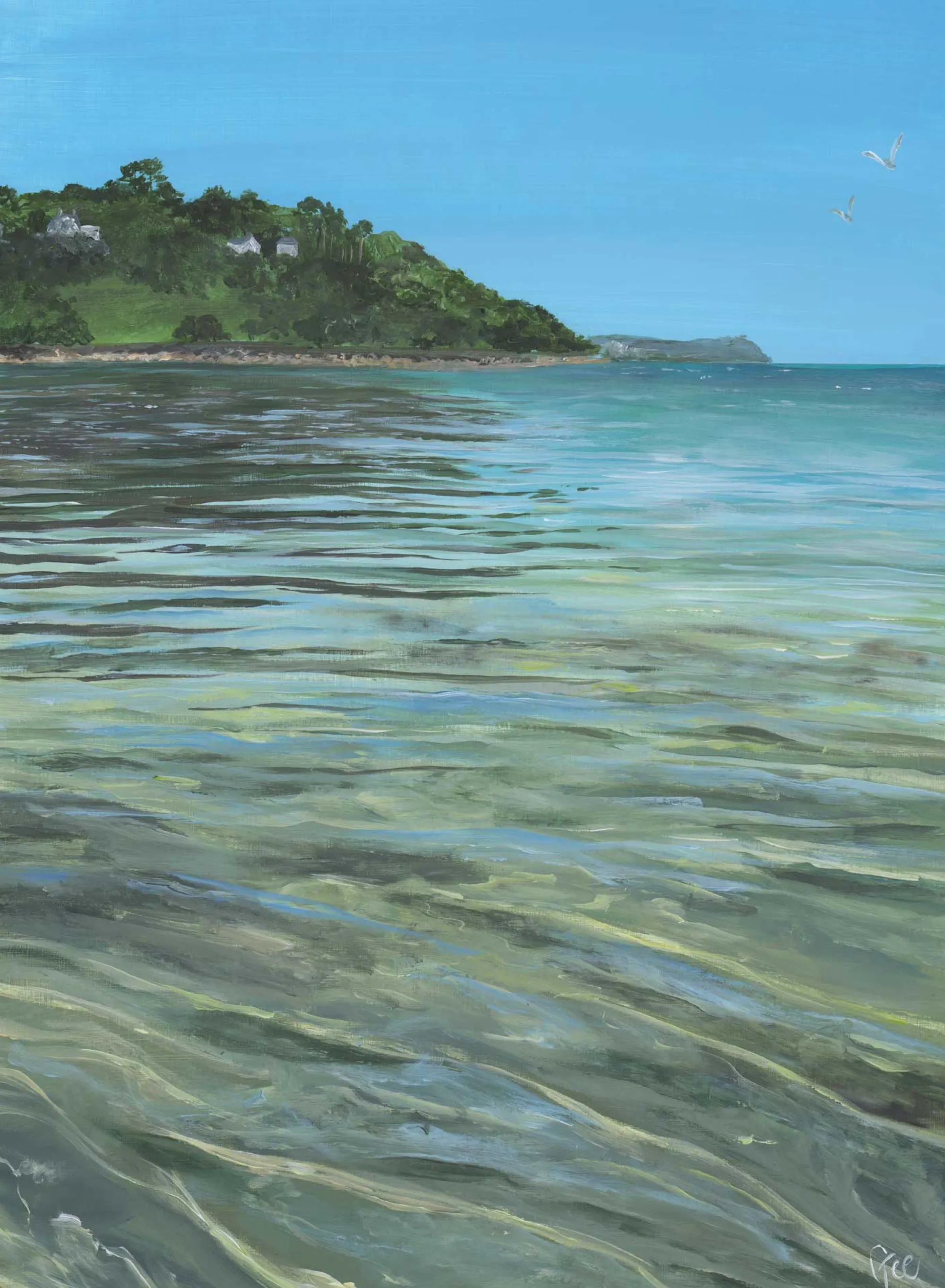 Unframed Prints*Whistlefish Carbis Bay Med Art Print