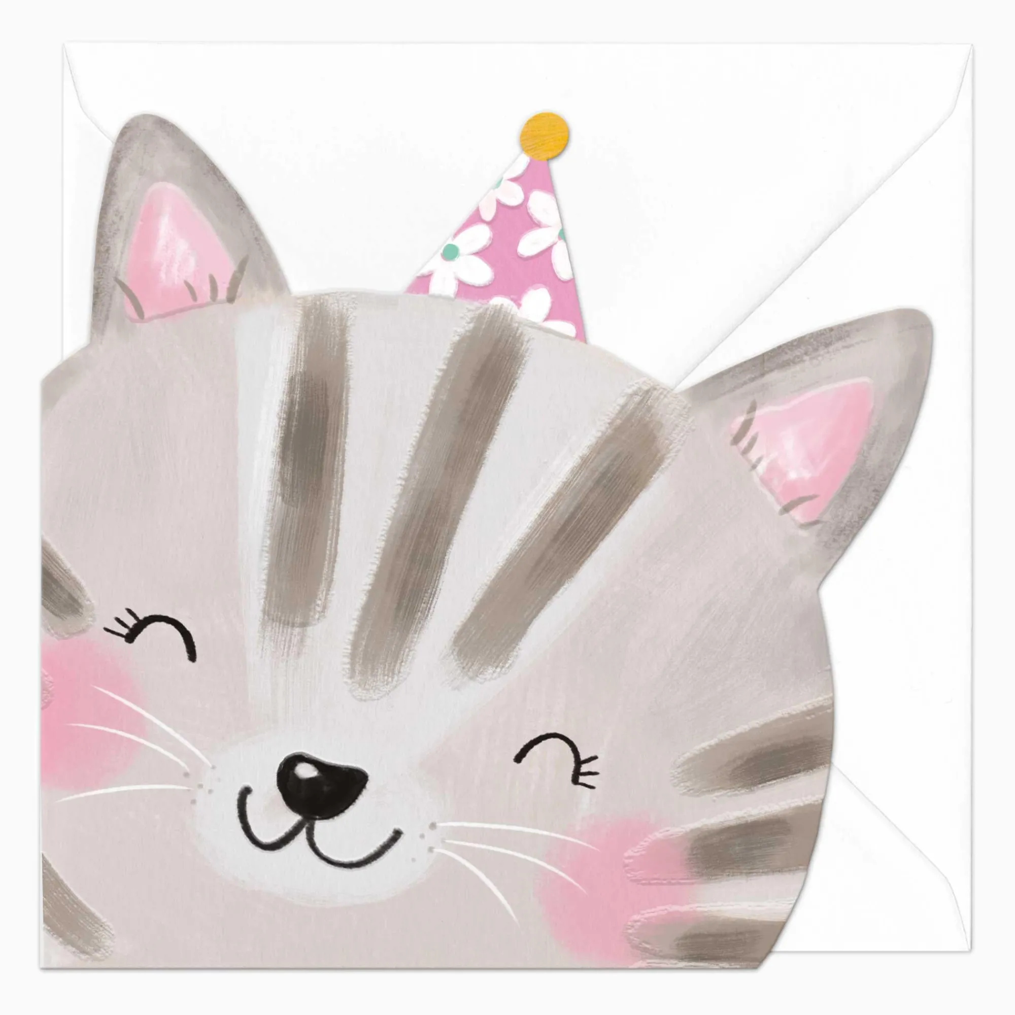 Birthday|For Children*Whistlefish Carly The Cat Birthday Cut-Out Card