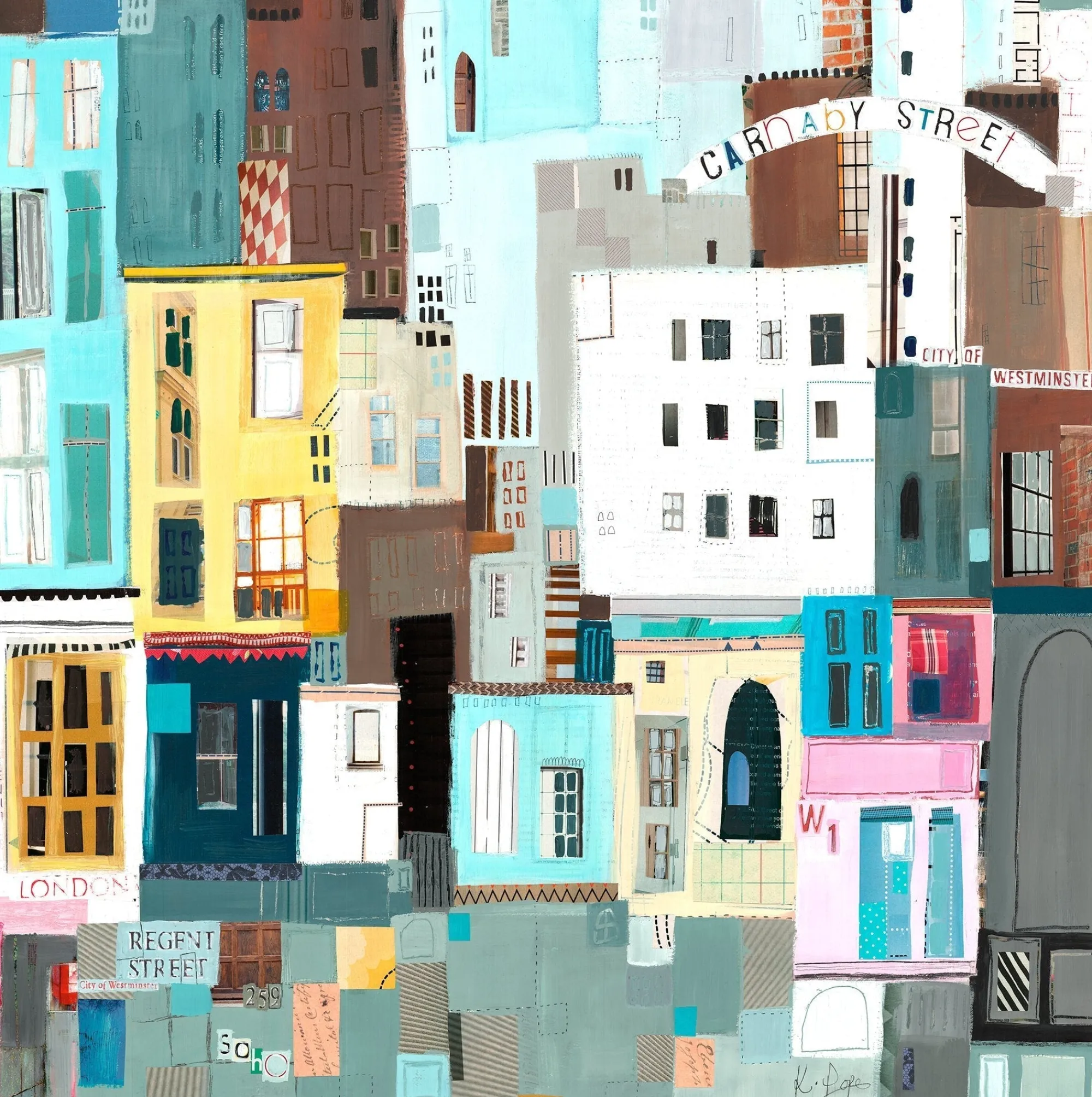 Unframed Prints*Whistlefish Carnaby Street Art Print