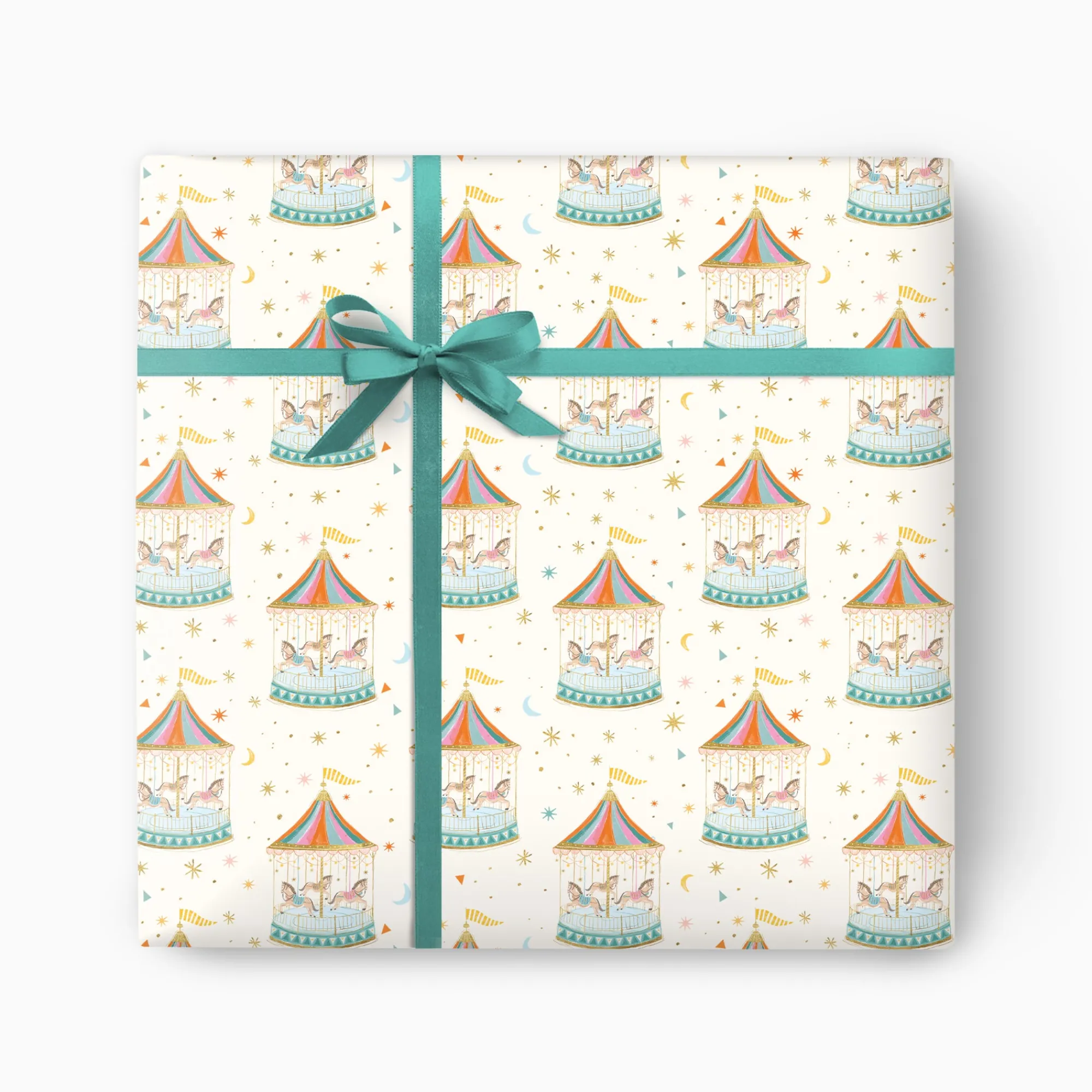 Gift Wrap|Birthday*Whistlefish Carousel Wrapping Paper