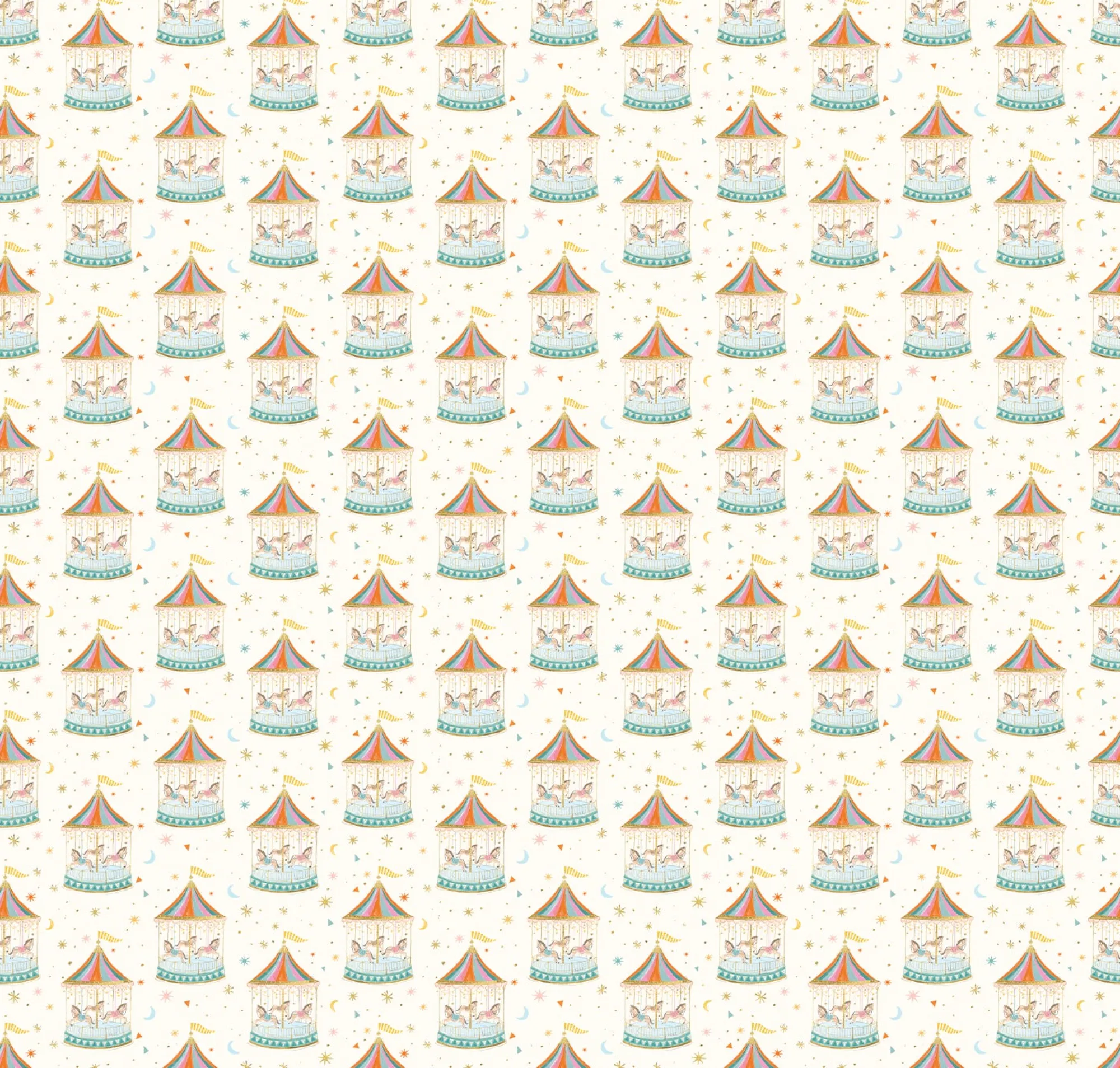 Gift Wrap|Birthday*Whistlefish Carousel Wrapping Paper
