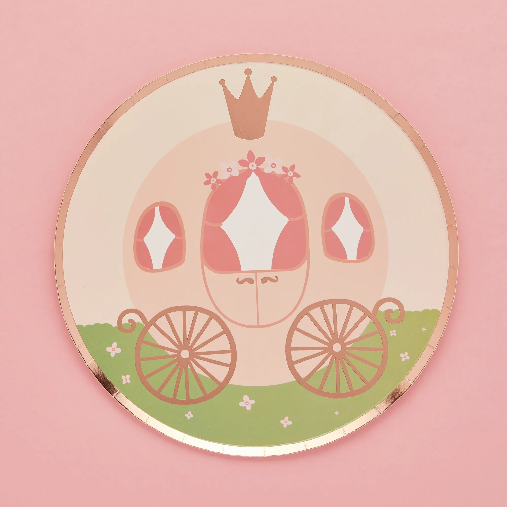 Paper Plates|Birthday*Whistlefish Carriage Paper Plates 8pcs