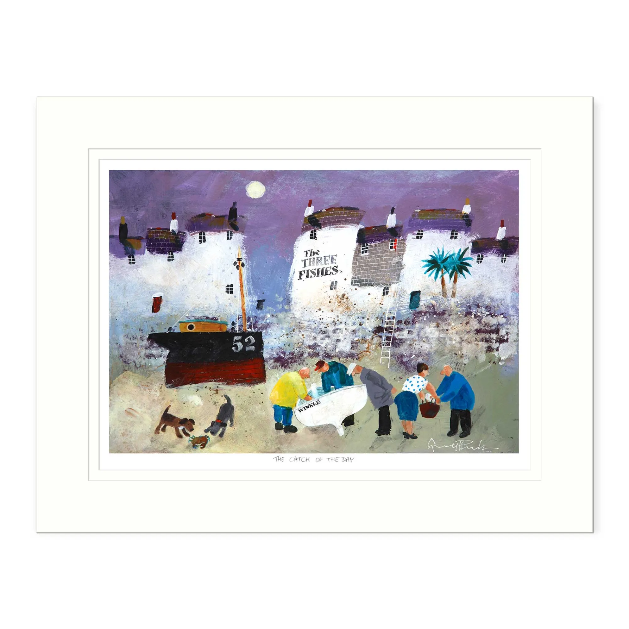 Mounted Prints*Whistlefish Catch of the Day Large Mounted Print