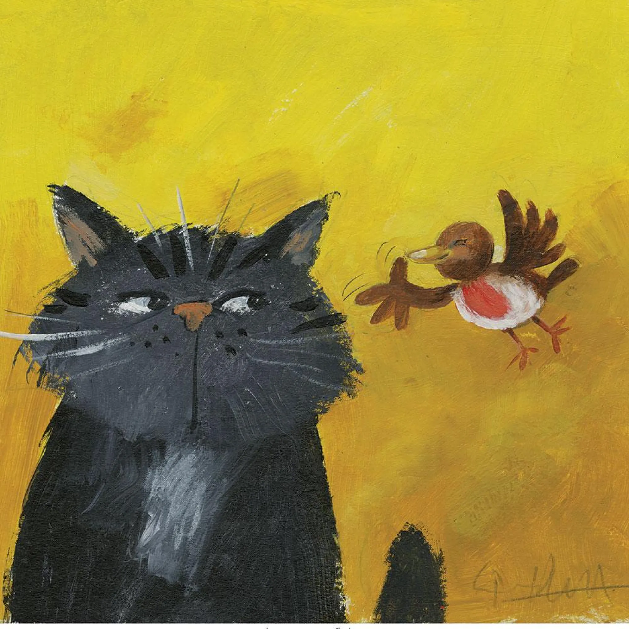 Unframed Prints*Whistlefish Catman & Robin Art Print