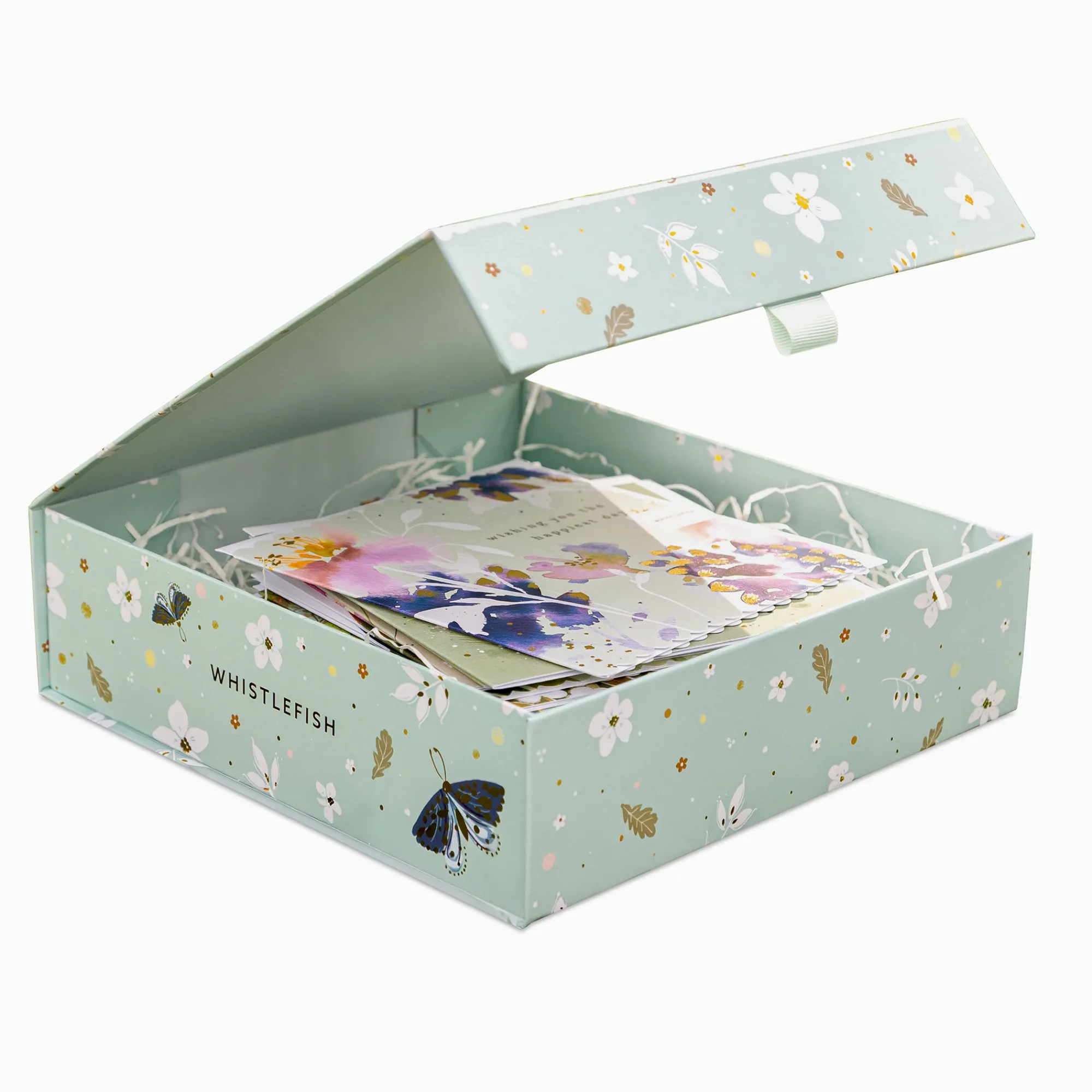 Floral Gifts|Card Gift Boxes*Whistlefish Celtic Rainforest Card Gift Box