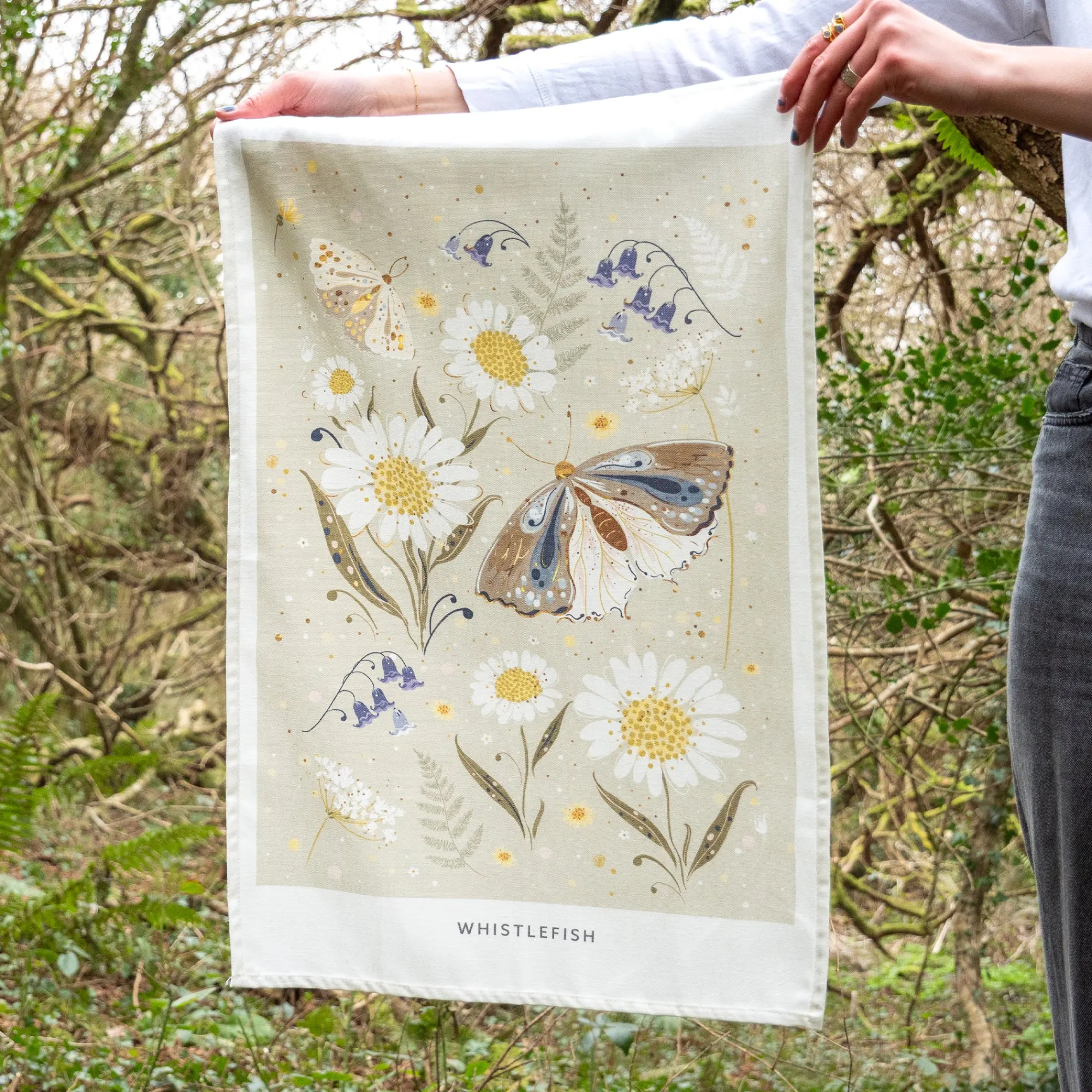 Under £20|Under £10*Whistlefish Celtic Rainforest Moth Tea Towel
