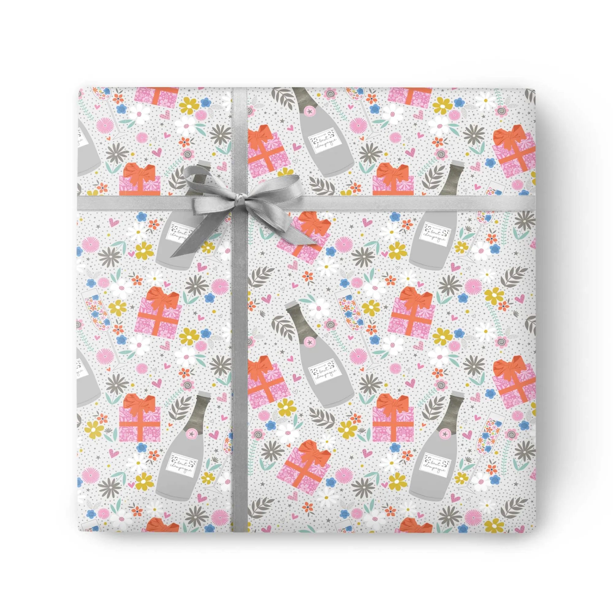 Gift Wrap|Wedding*Whistlefish Champagne Present Wrapping Paper