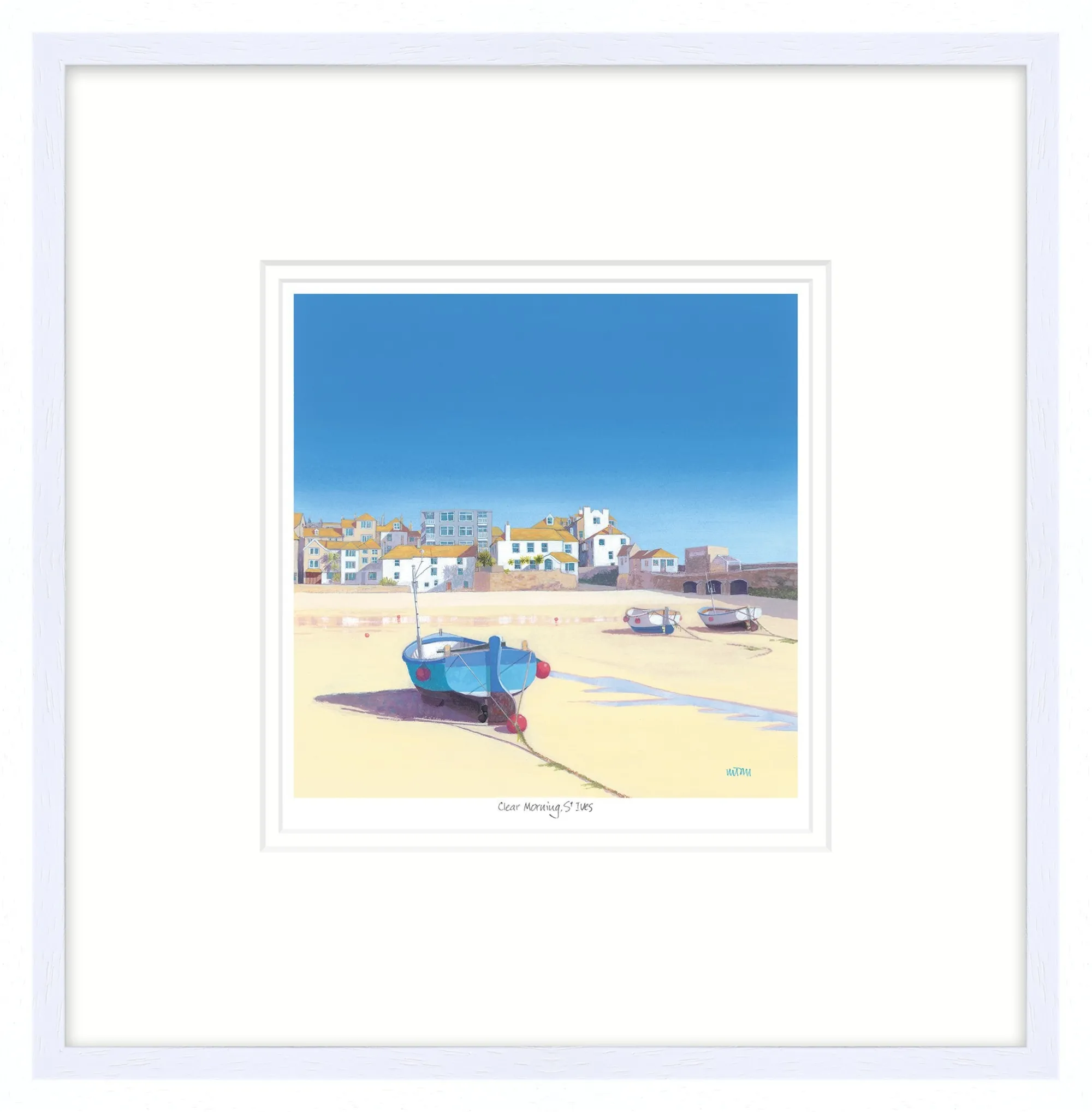 St Ives|Cornwall*Whistlefish Clear Morning St Ives Framed Print