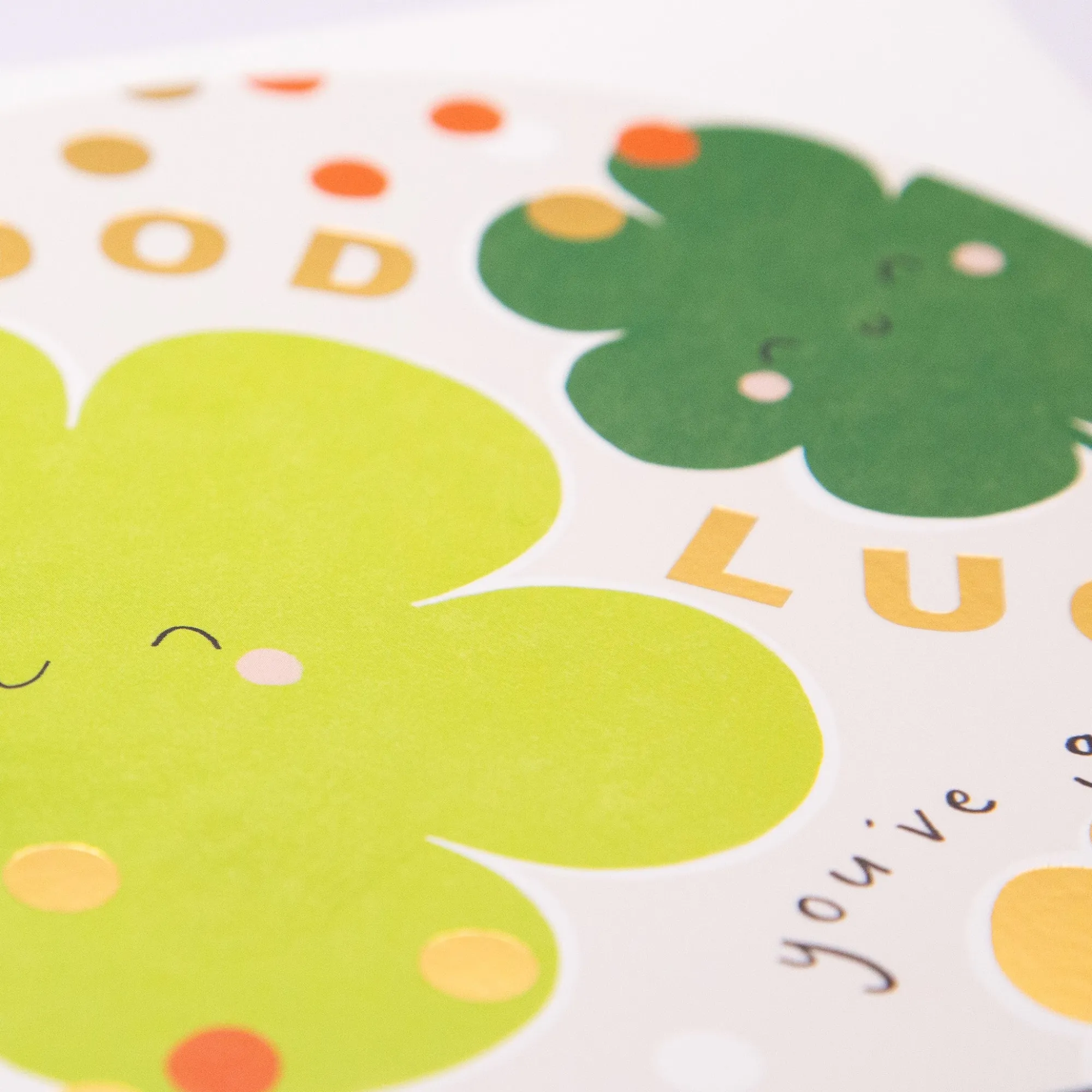Good Luck*Whistlefish Clover Good Luck Arch Card