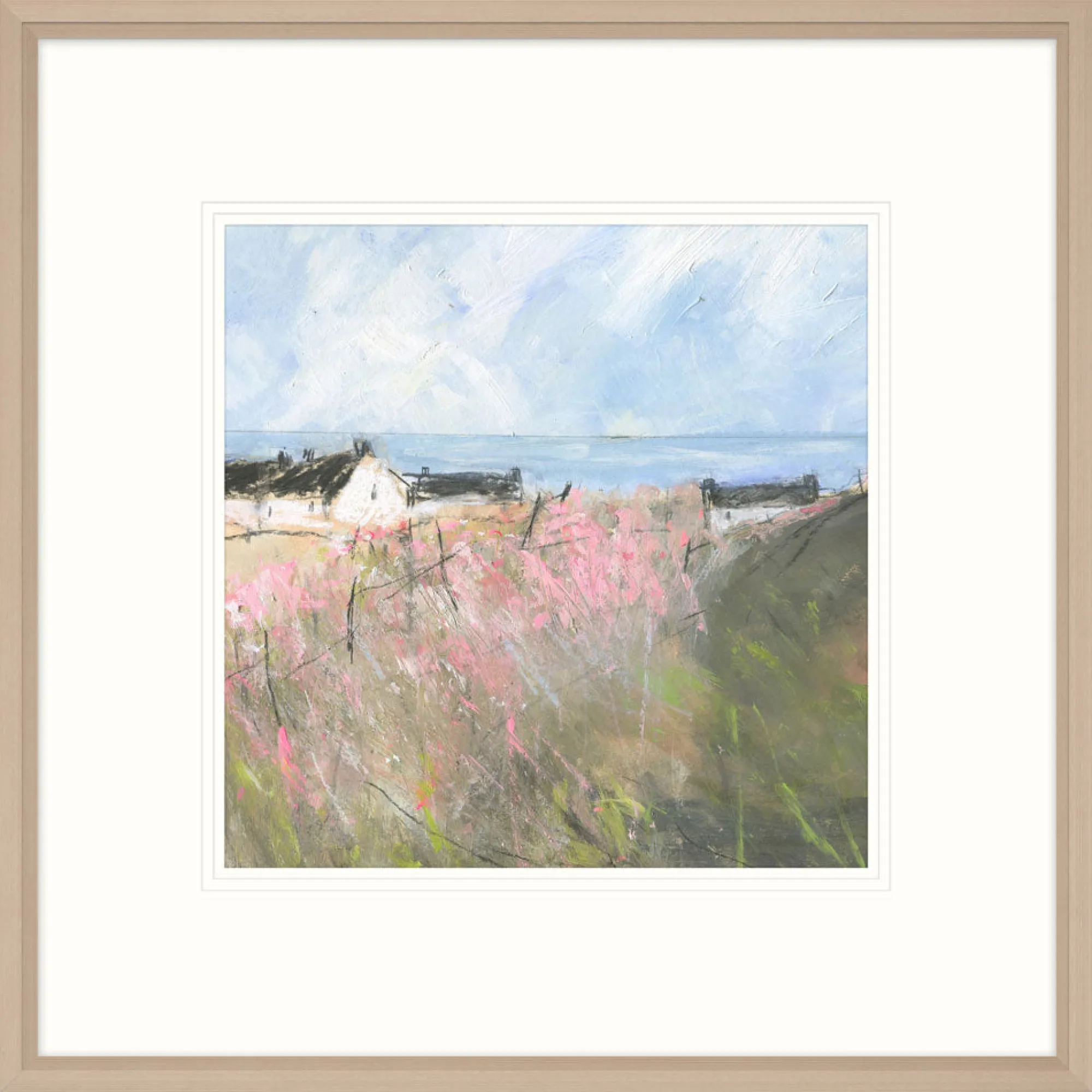 Coastal Scenes|Framed Prints*Whistlefish Coastal Cottages Framed Print