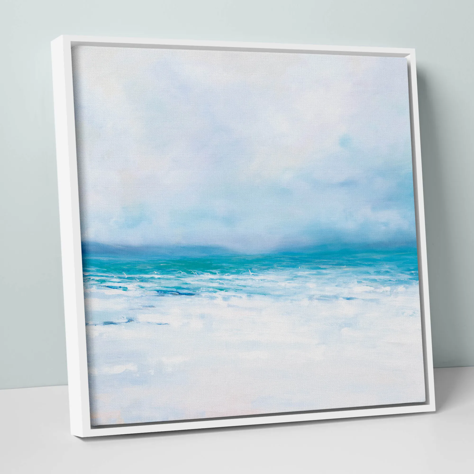 Coastal Scenes|Framed Canvas*Whistlefish Coastal Haze Large Framed Canvas