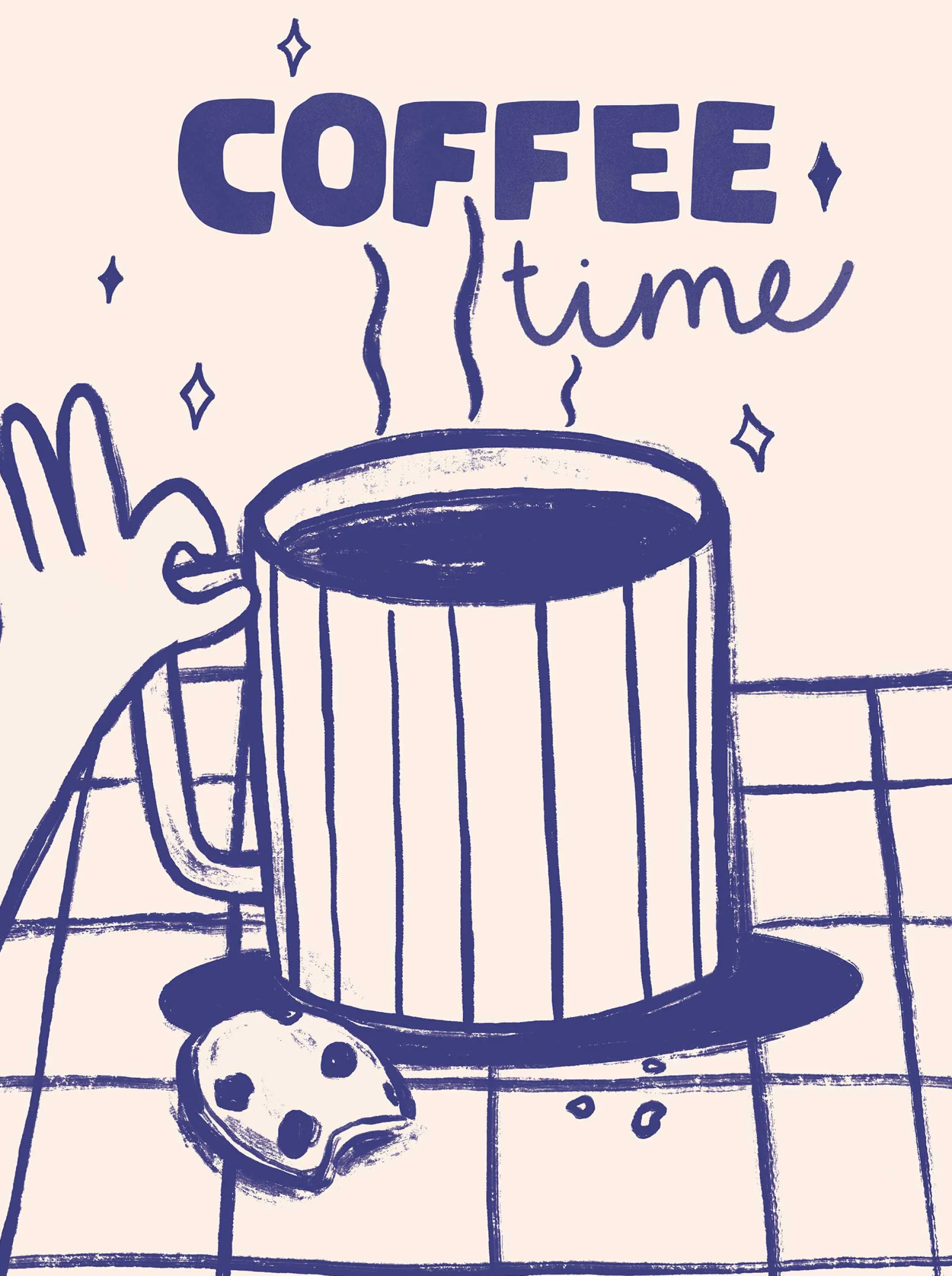 Unframed Prints*Whistlefish Coffee Time Art Print