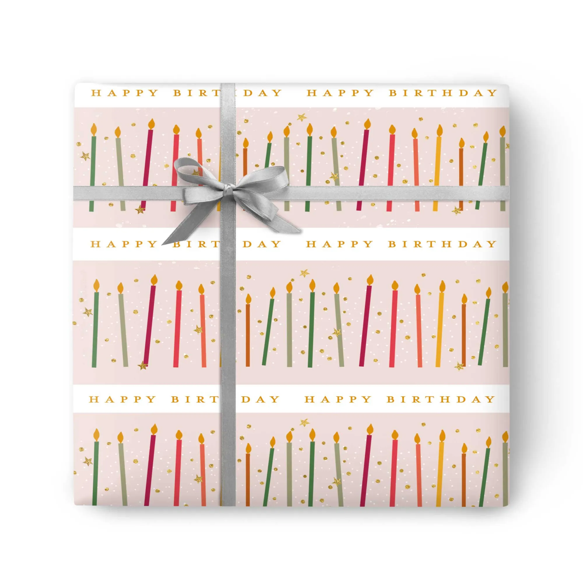 Gift Wrap|Birthday*Whistlefish Colourful Candles Wrapping Paper