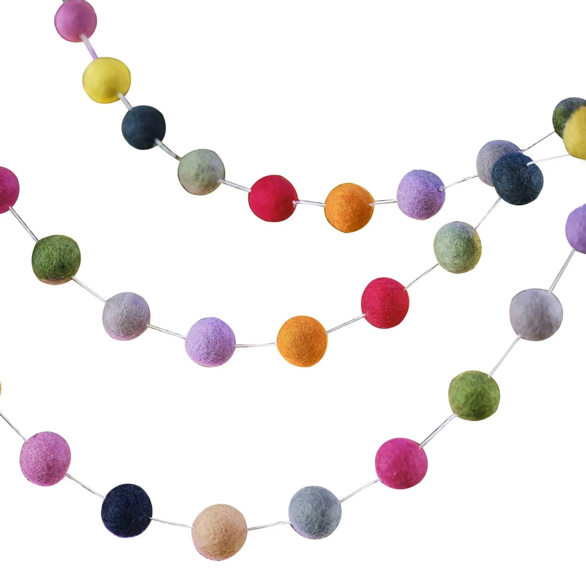 Decorations|Bunting & Garlands*Whistlefish Colourful Pom Pom Garland