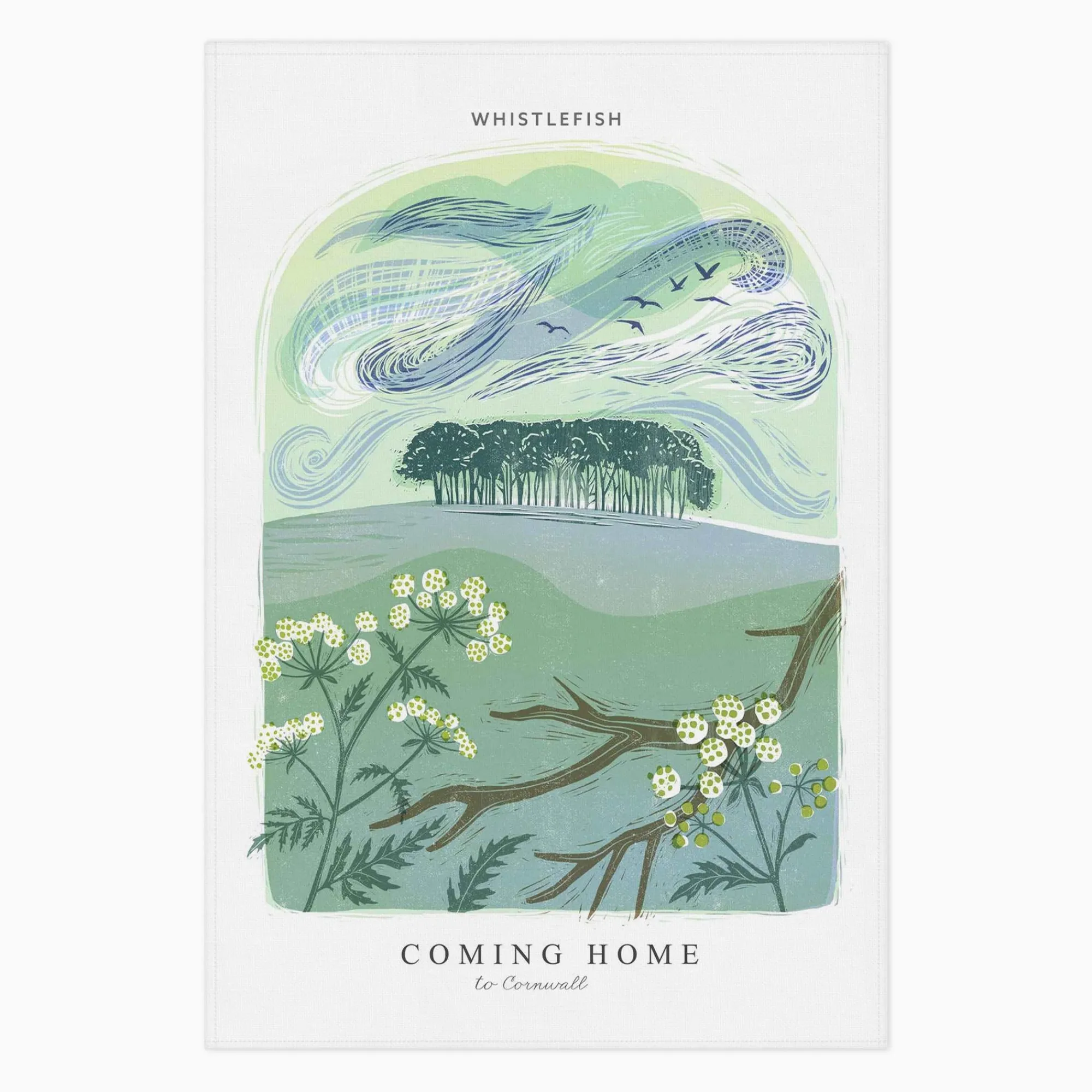Under £20|Under £10*Whistlefish Coming Home Arched Lino Tea Towel