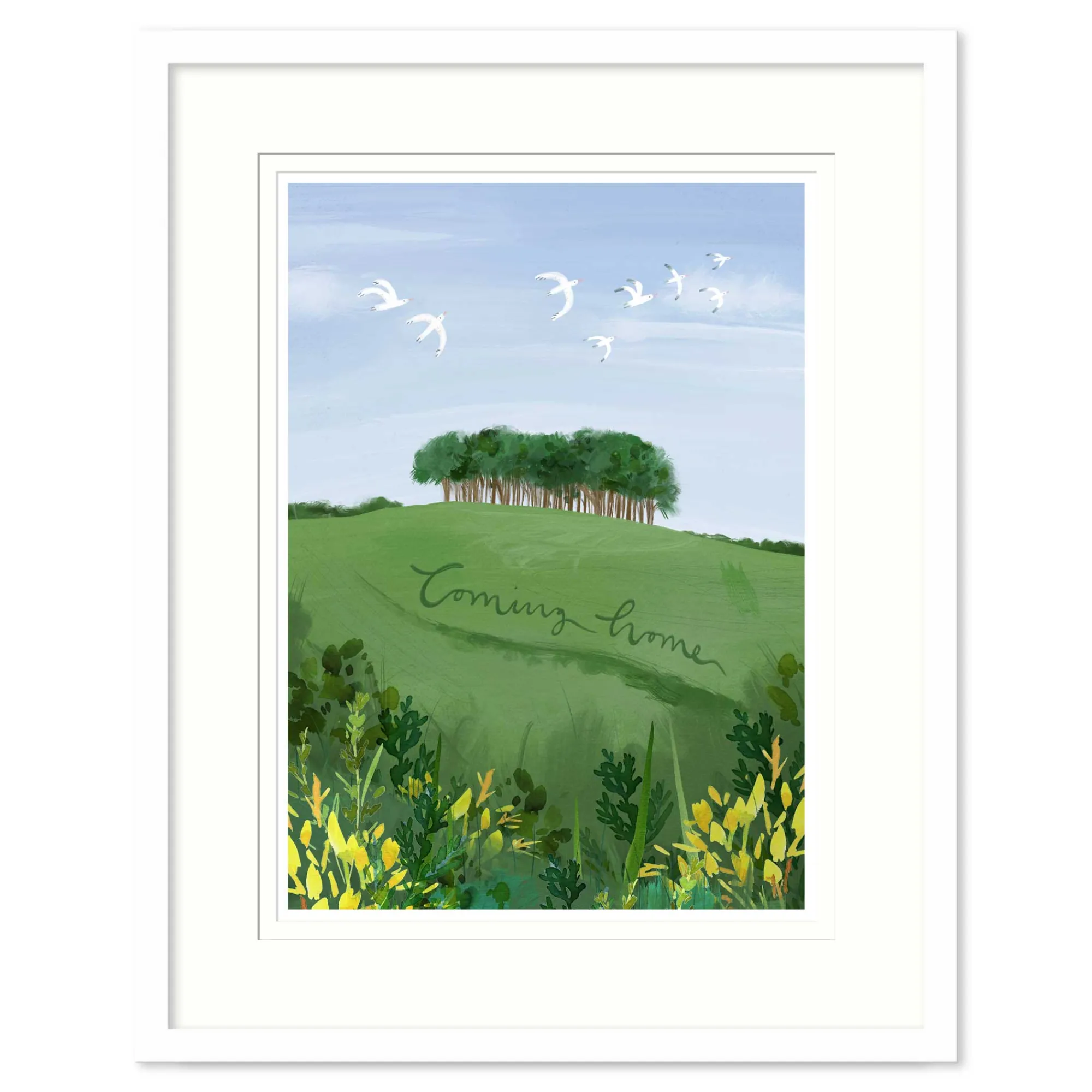 Cornwall|Travel*Whistlefish Coming Home Med Framed Print