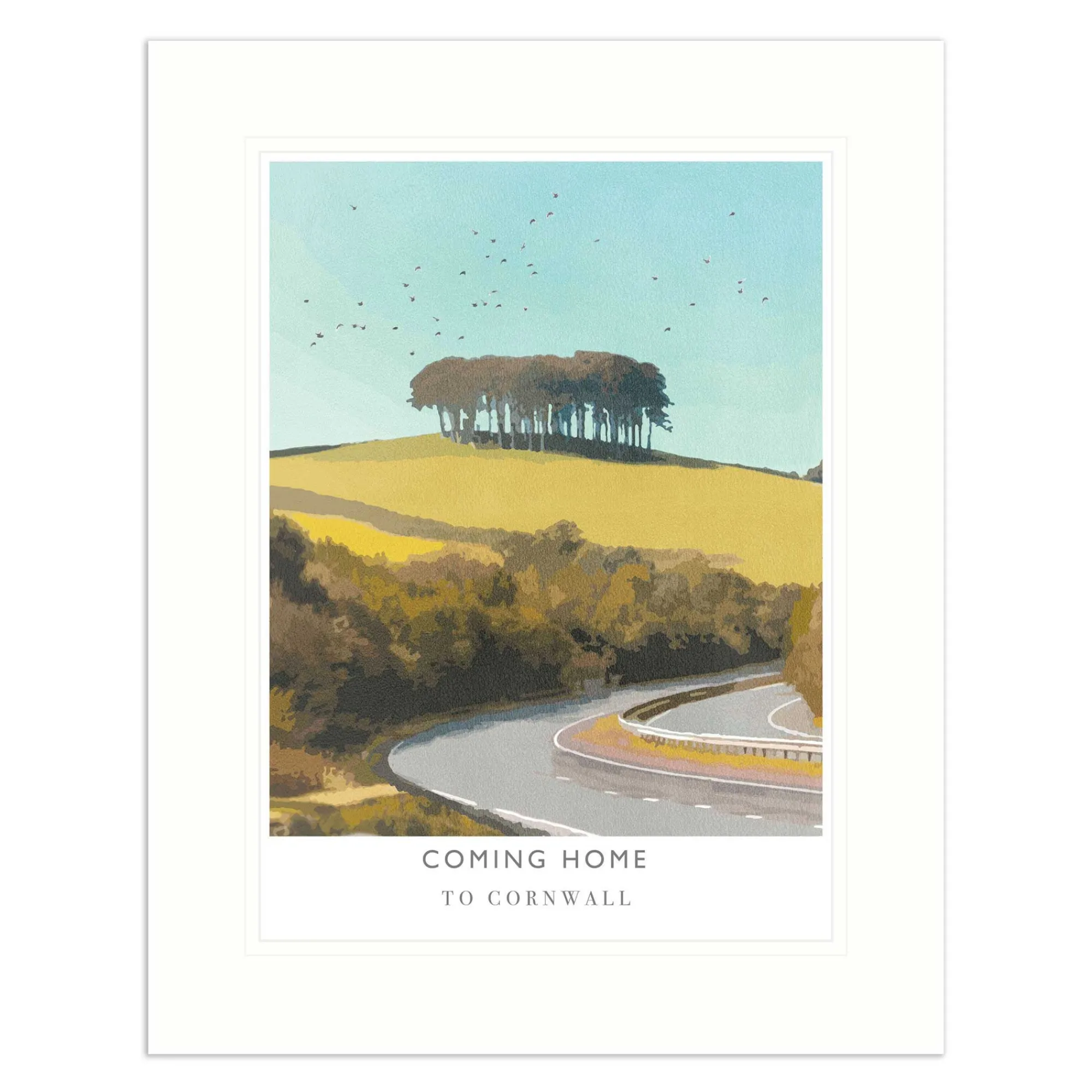 Devon|Travel*Whistlefish Coming Home Mounted Print