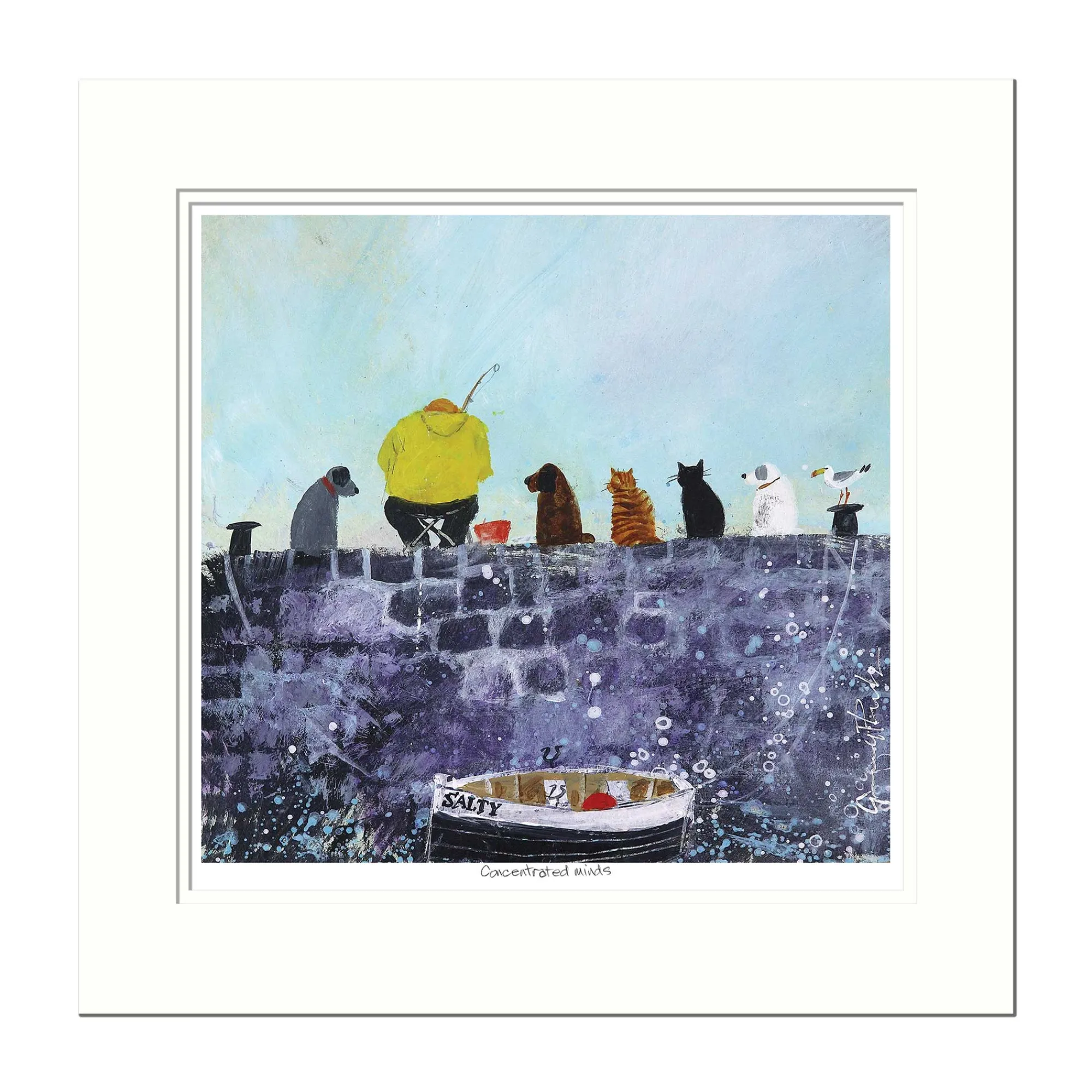 Boat & Sailing|Mounted Prints*Whistlefish Concentrated Minds Small Mounted Print