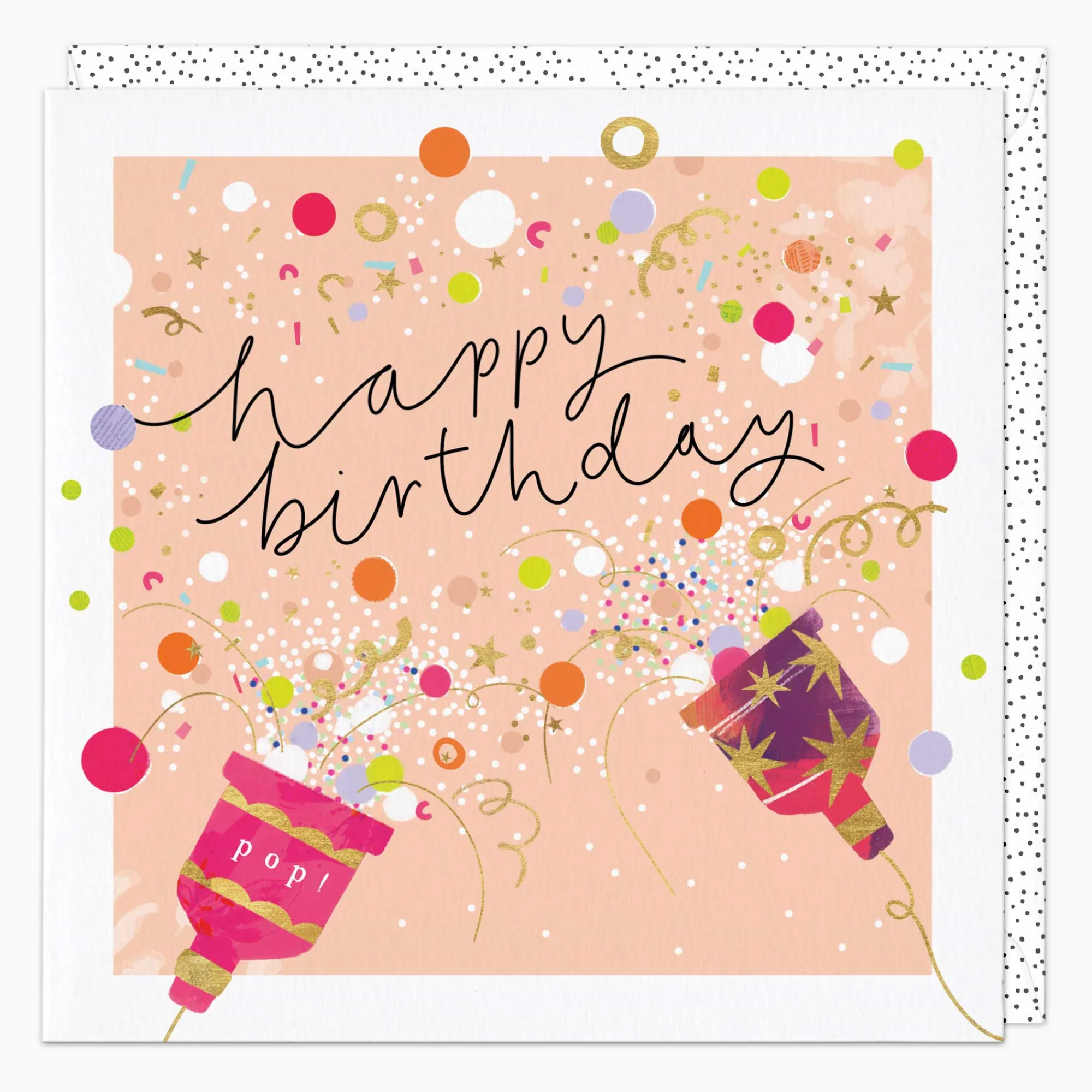 Birthday|For Children*Whistlefish Confetti Burst Silver Birthday Card