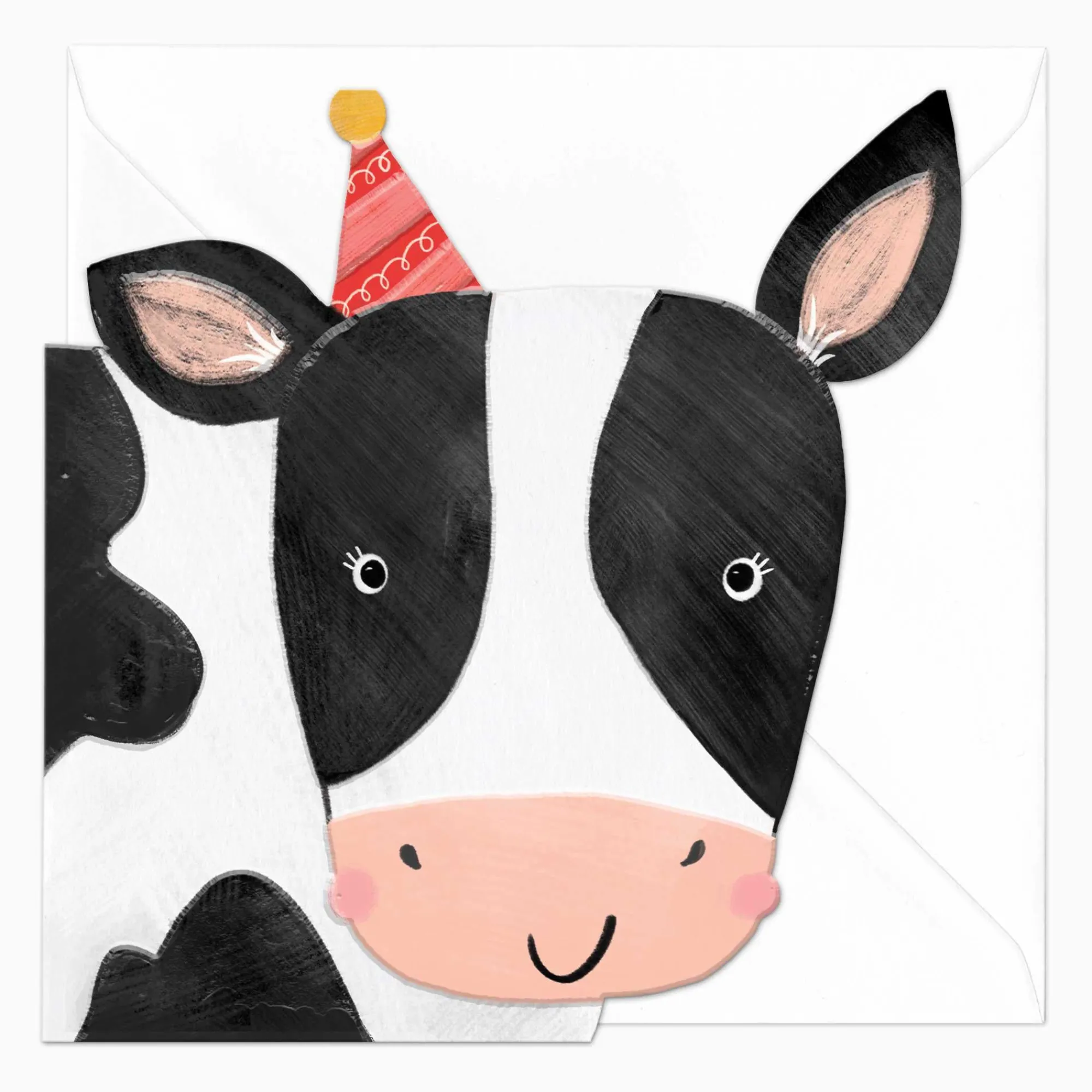 Birthday|For Children*Whistlefish Connie The Cow Birthday Cut-Out Card