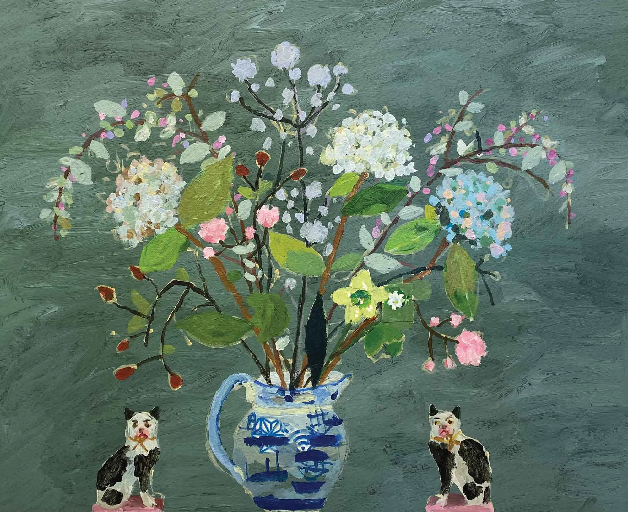 Unframed Prints*Whistlefish Cornish Hydrangeas Large Art Print