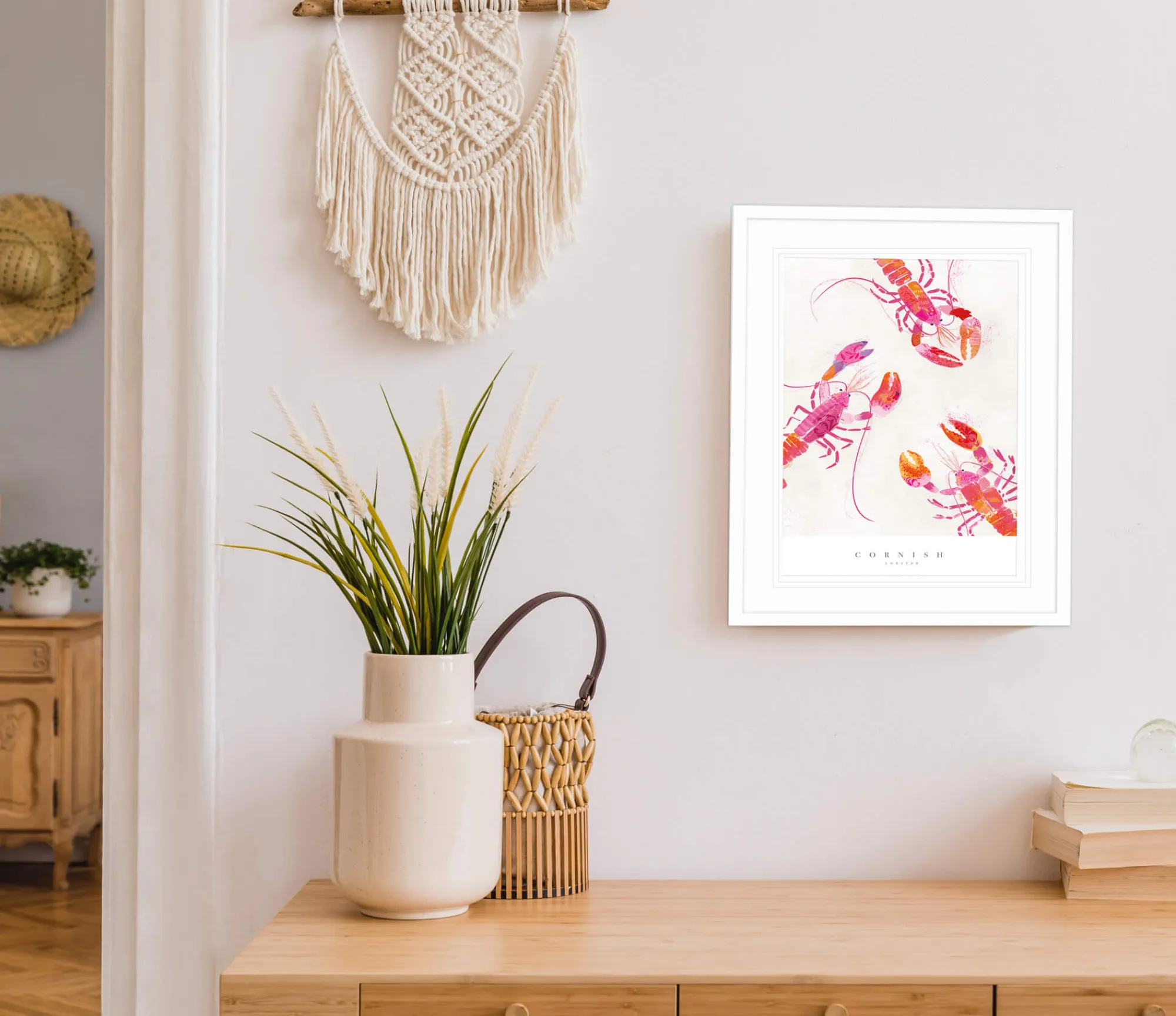 Sea Creatures|Unframed Prints*Whistlefish Cornish Lobsters Small Art Print