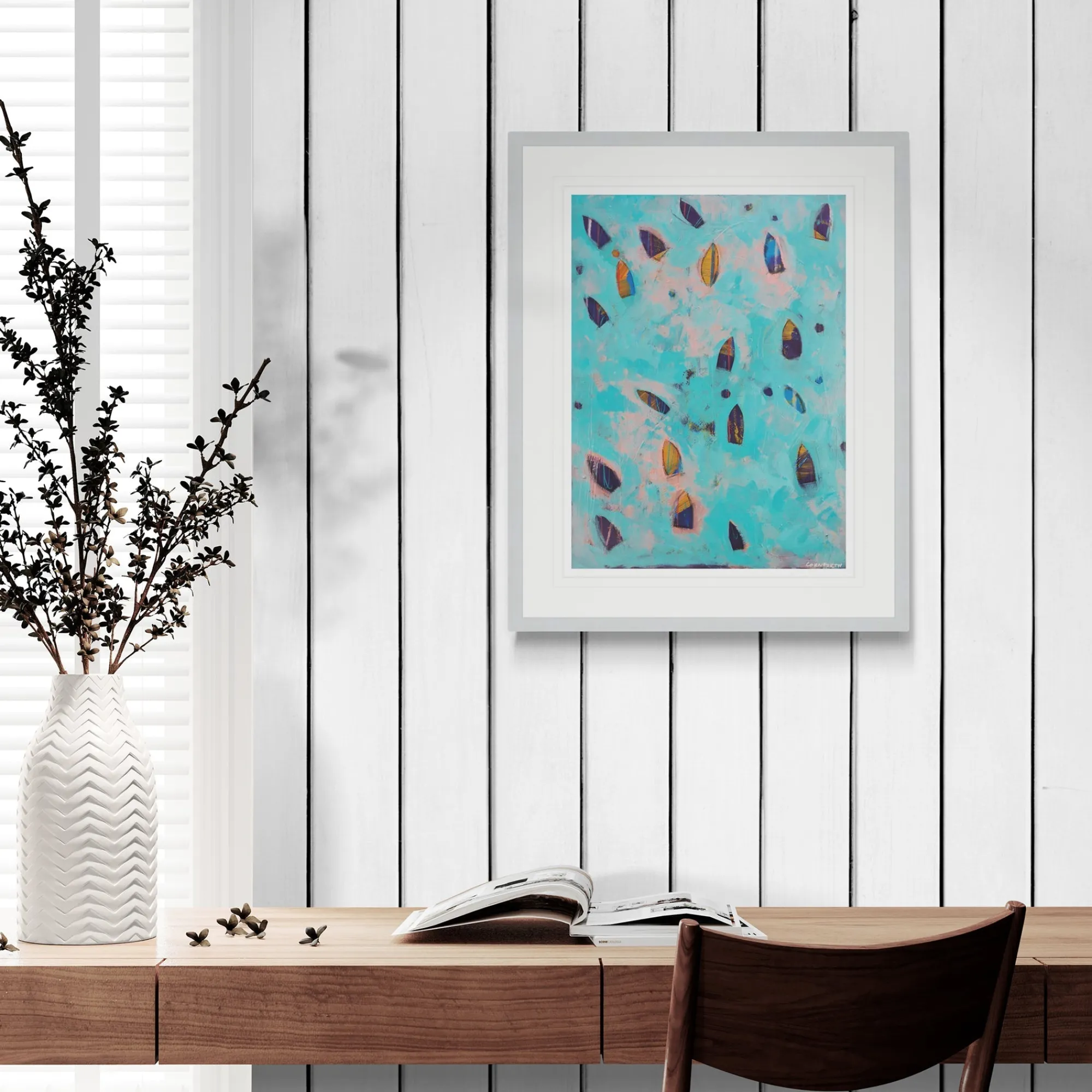 Framed Prints*Whistlefish Cornish Water Fishing Framed Print
