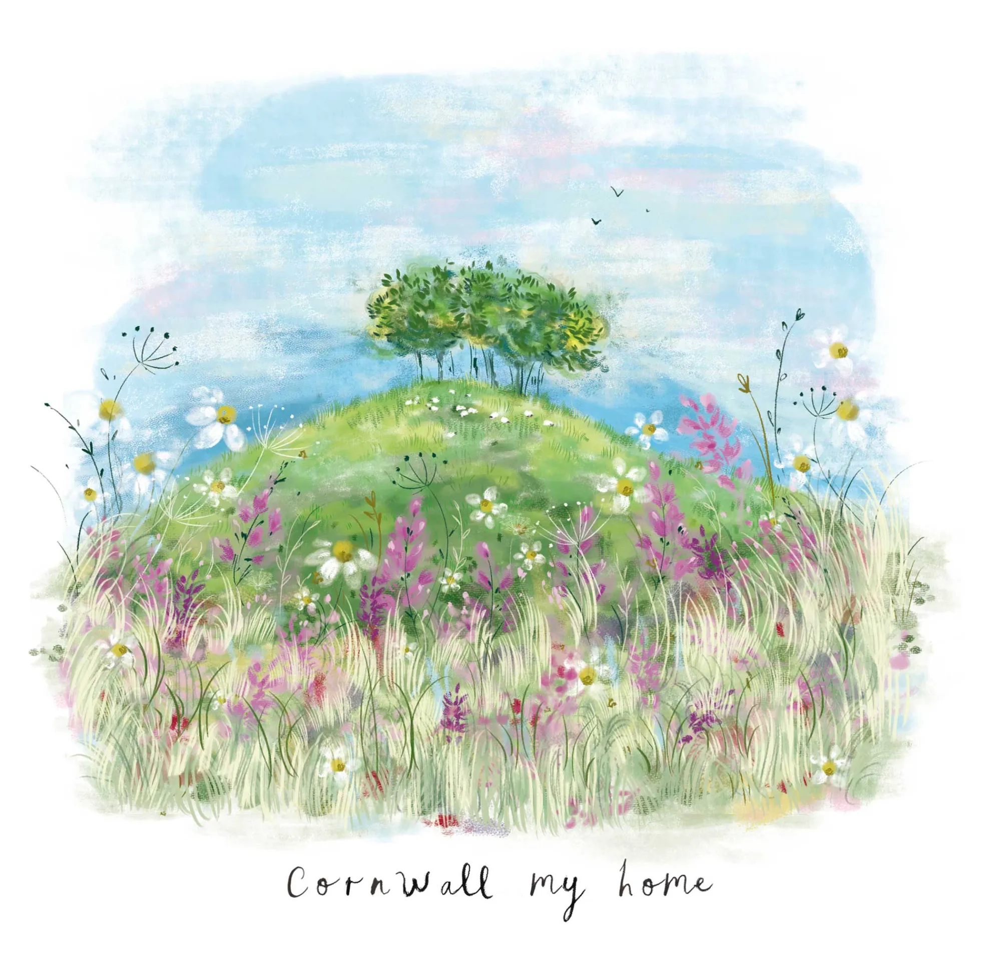 Unframed Prints*Whistlefish Cornwall My Home Art Print