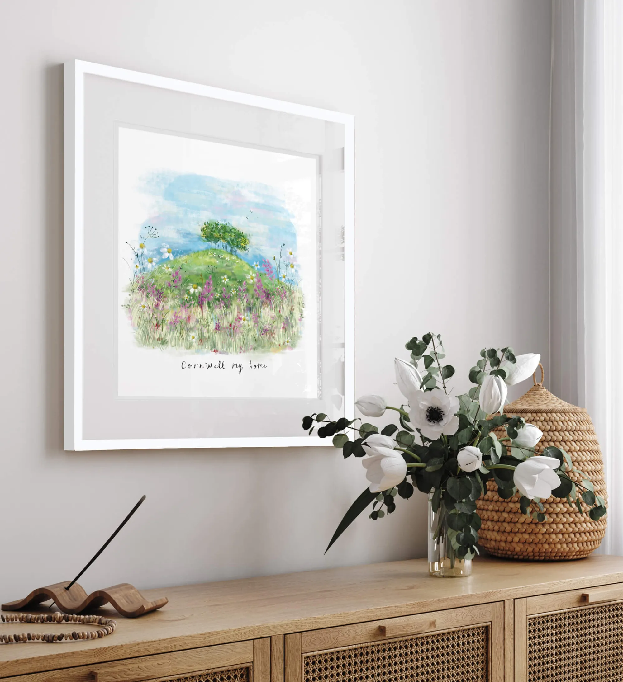 Unframed Prints*Whistlefish Cornwall My Home Art Print