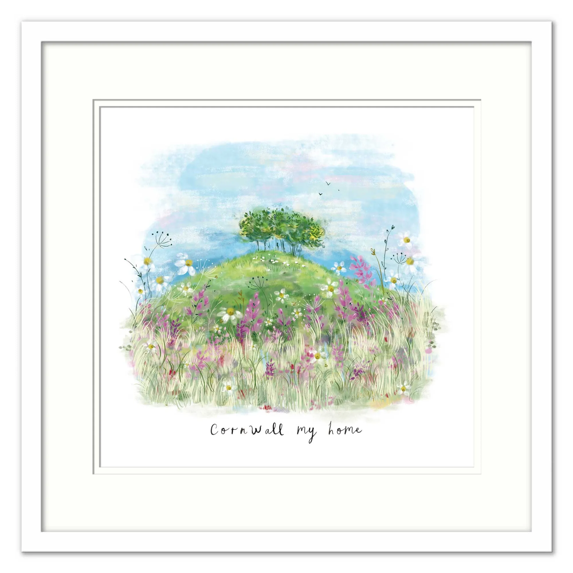 Cornwall|Devon*Whistlefish Cornwall My Home Dream View Framed Print