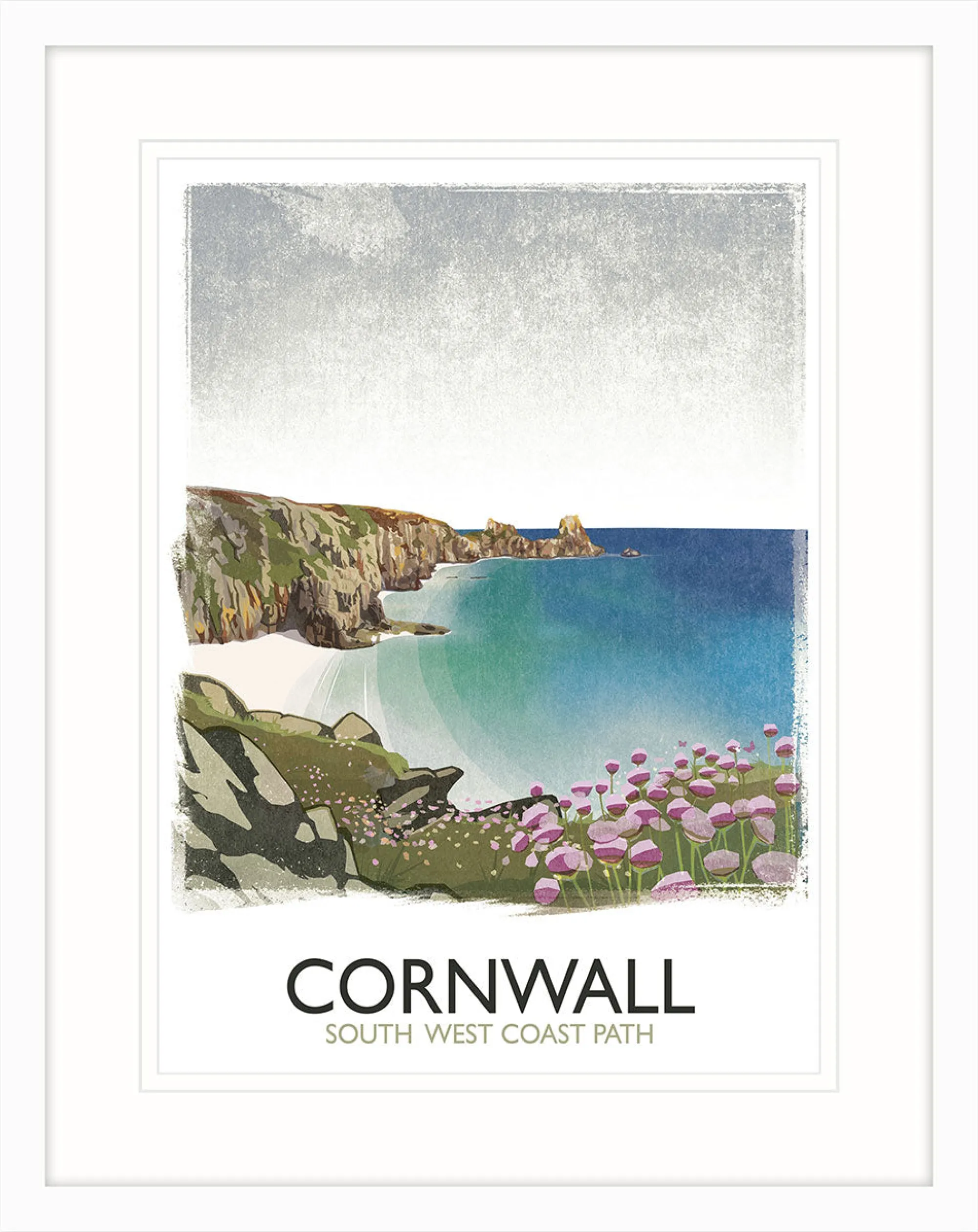 Travel|Framed Prints*Whistlefish Cornwall Path Framed Print