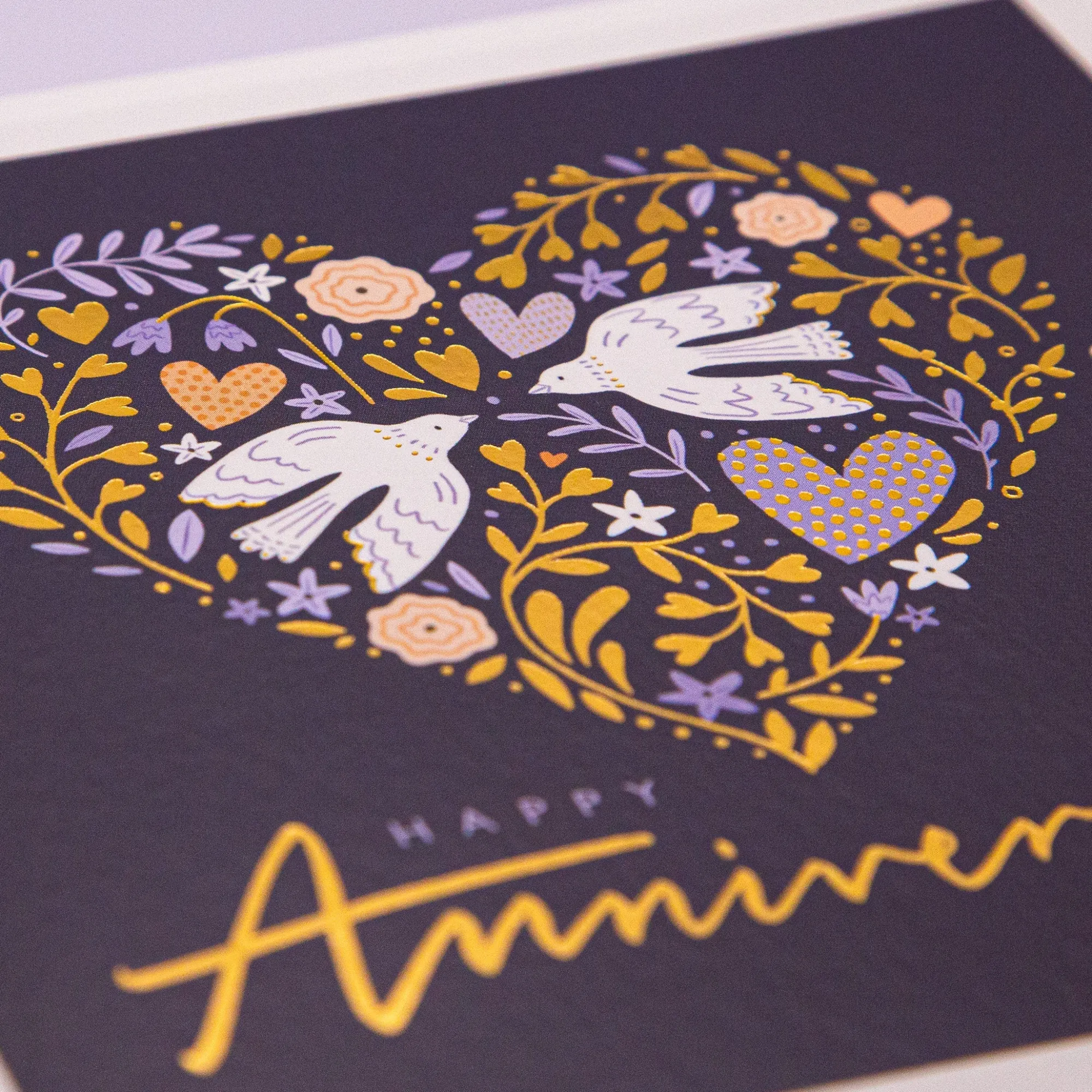 Anniversary*Whistlefish Couples Love Heart Card