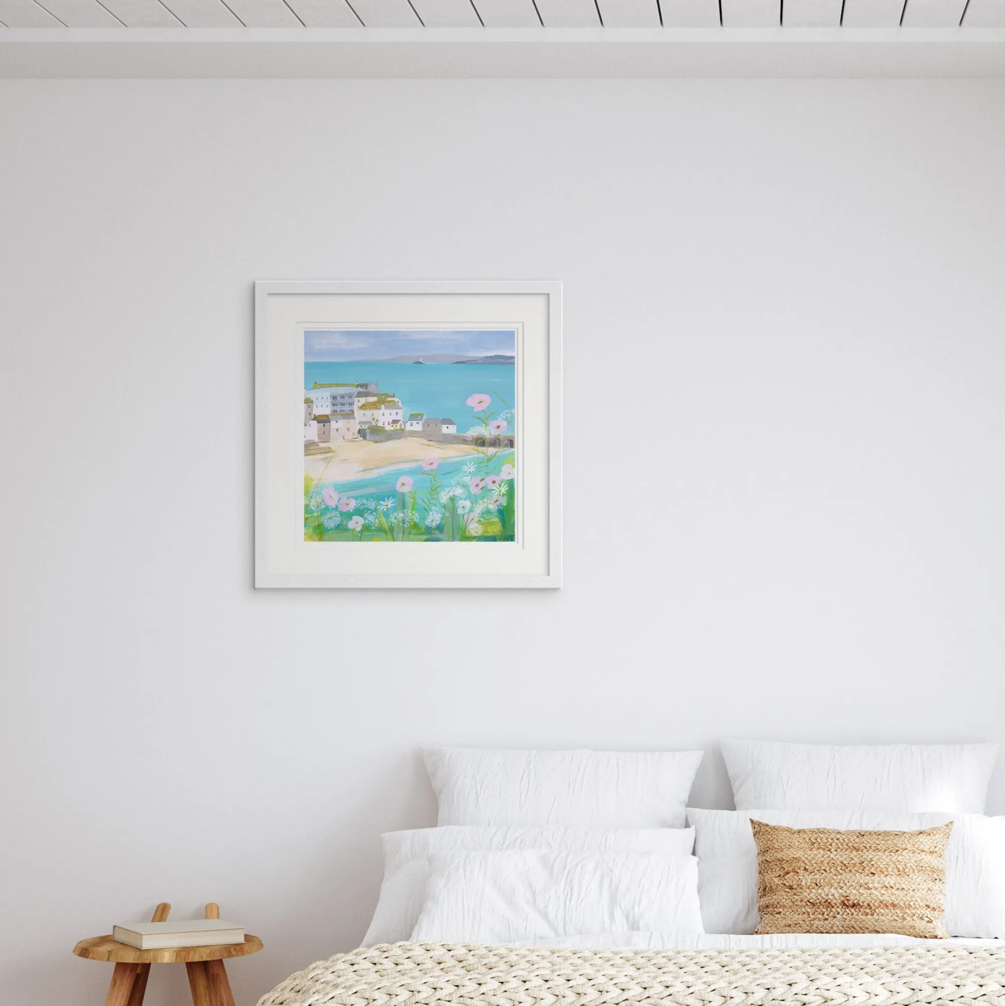 St Ives|Floral & Flowers*Whistlefish Cow Parsley & Poppies Framed Print