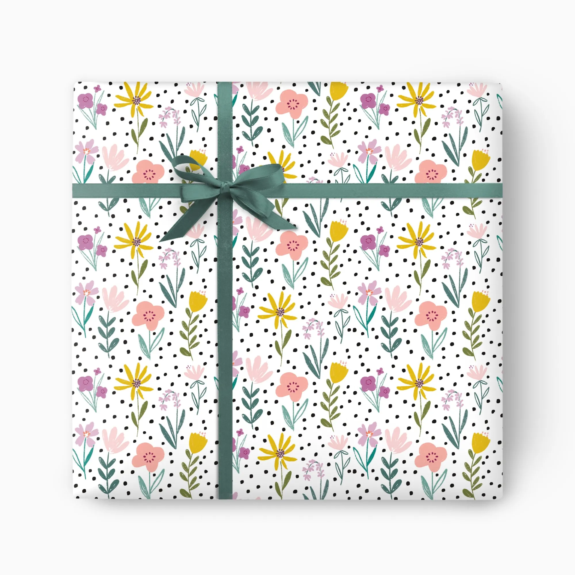 Gift Wrap|Floral*Whistlefish Crayon Florals Wrapping Paper